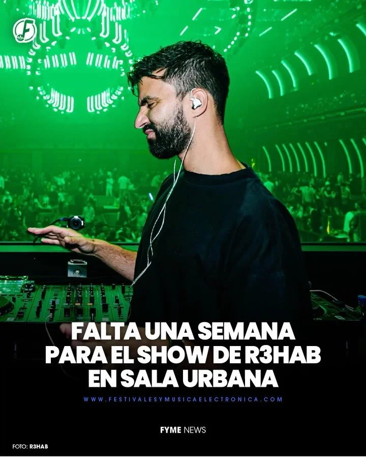 ESTAMOS A UN SEMANA 🚨

La espera termin&oacute;! @r3hab llega a Sala Urbana el pr&oacute;ximo viernes 25 de septiembre para reventar la pista con los mejores beats del EDM mundial. 🎧⚡️

 Las primeras fases ya se agotaron, as&iacute; que etiqueta a 