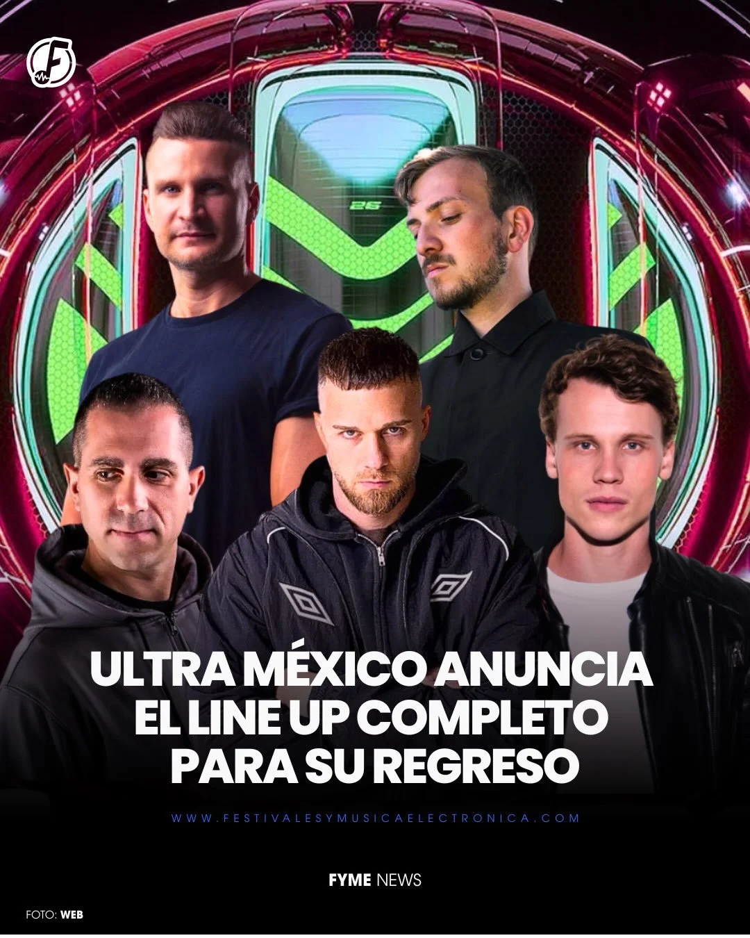 Ya est&aacute; el lineup completo del regreso de @ultramexico 🇲🇽 

Ahora s&iacute;, despu&eacute;s de varias fases y anuncios, Ultra M&eacute;xico 2026 ya tiene lineup completo y la espera cada vez se siente m&aacute;s cerca. 👀

Esta edici&oacute;