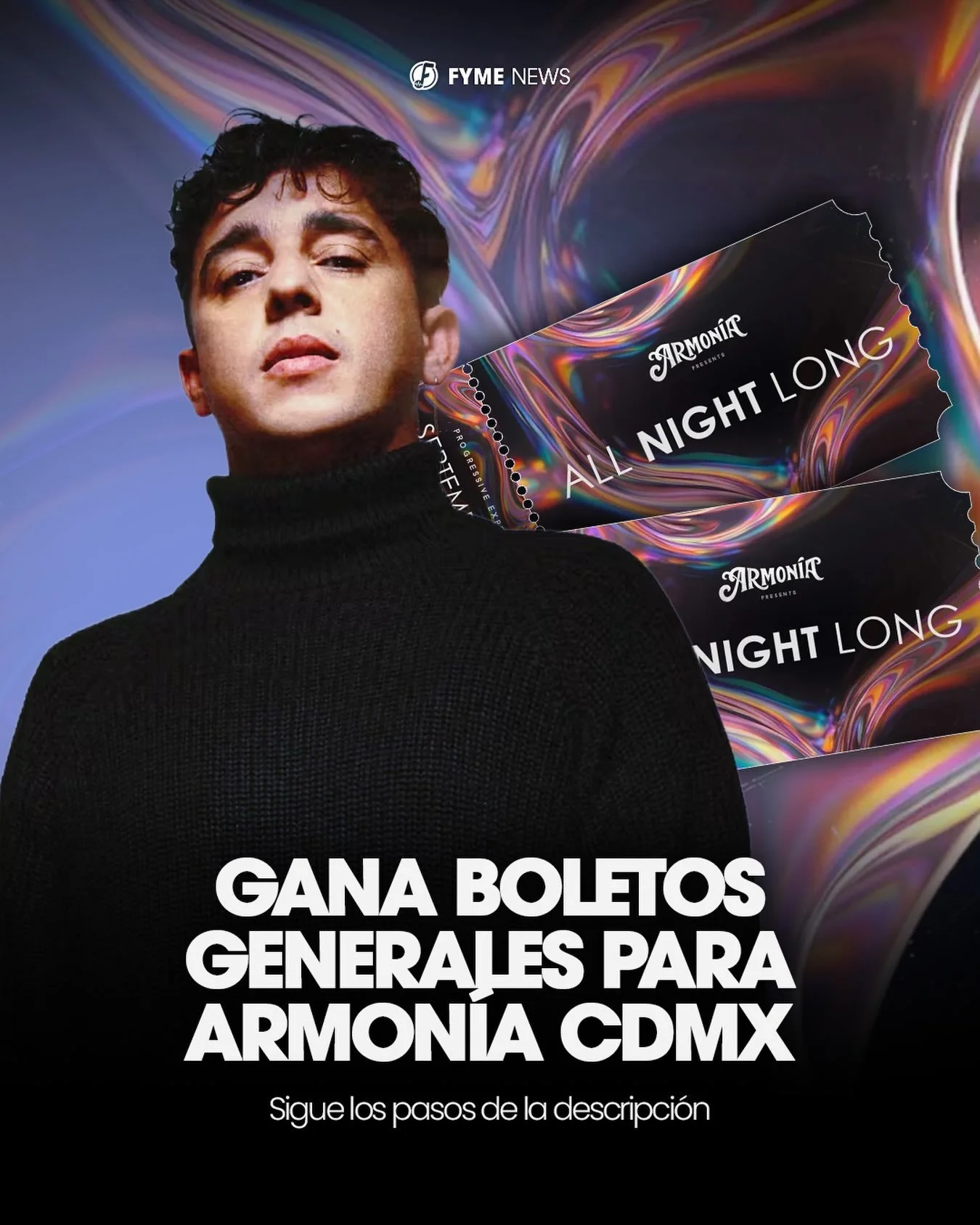 @fyme.off y @armonia_festival.mx quieren llevarte a vivir una experiencia All night long para ver a tus artistas favoritos 

Tenemos 4 pases individuales para que seas parte de una de las noches m&aacute;s esperadas de septiembre ✨

Para participar s
