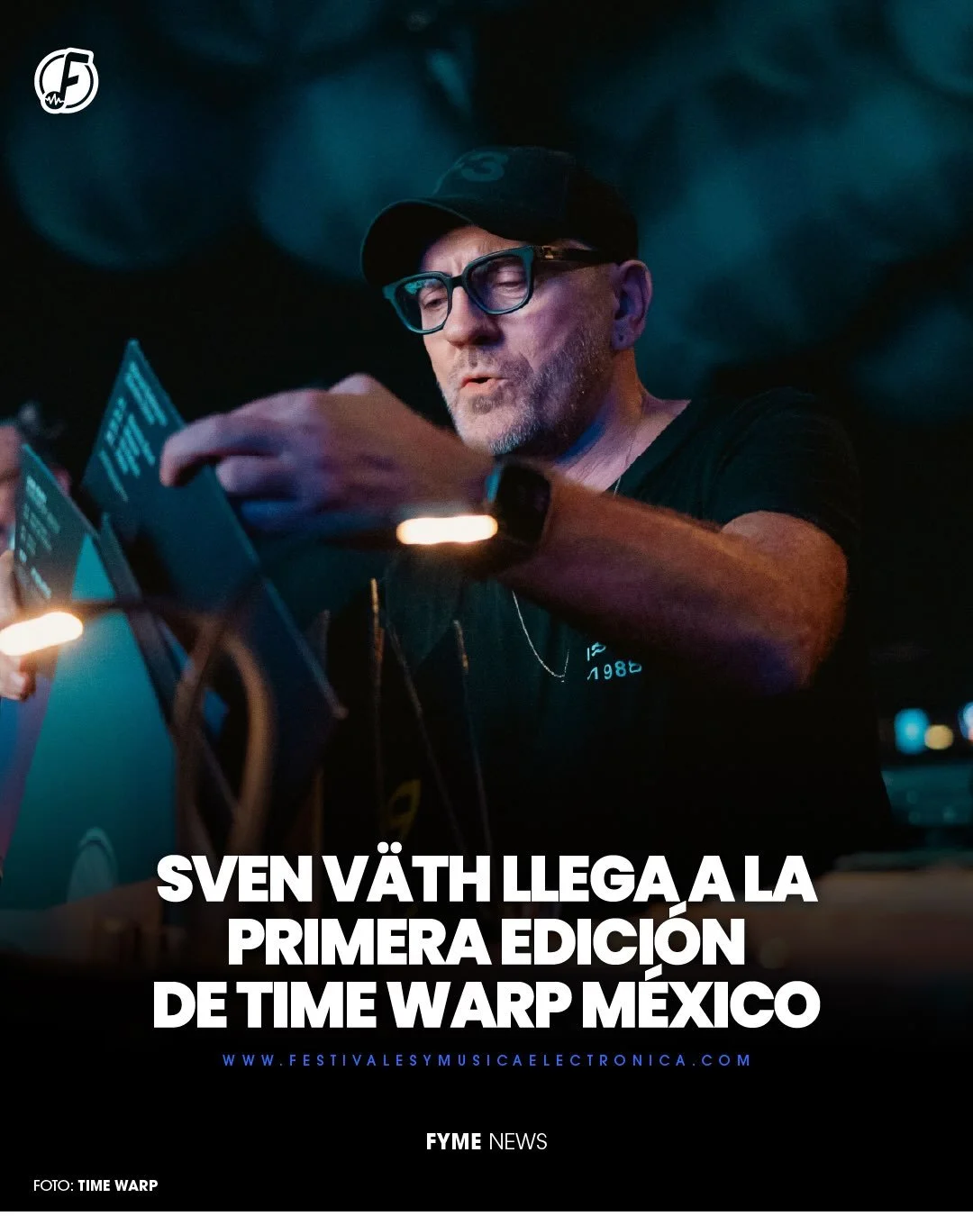 @svenvaeth_official es uno de los nombres que forman parte de la historia de Time Warp, y este a&ntilde;o llegar&aacute; por primera vez a M&eacute;xico. 🇲🇽

El fundador de Cocoon Records se presentar&aacute; el viernes 20 de noviembre en Expo Sant