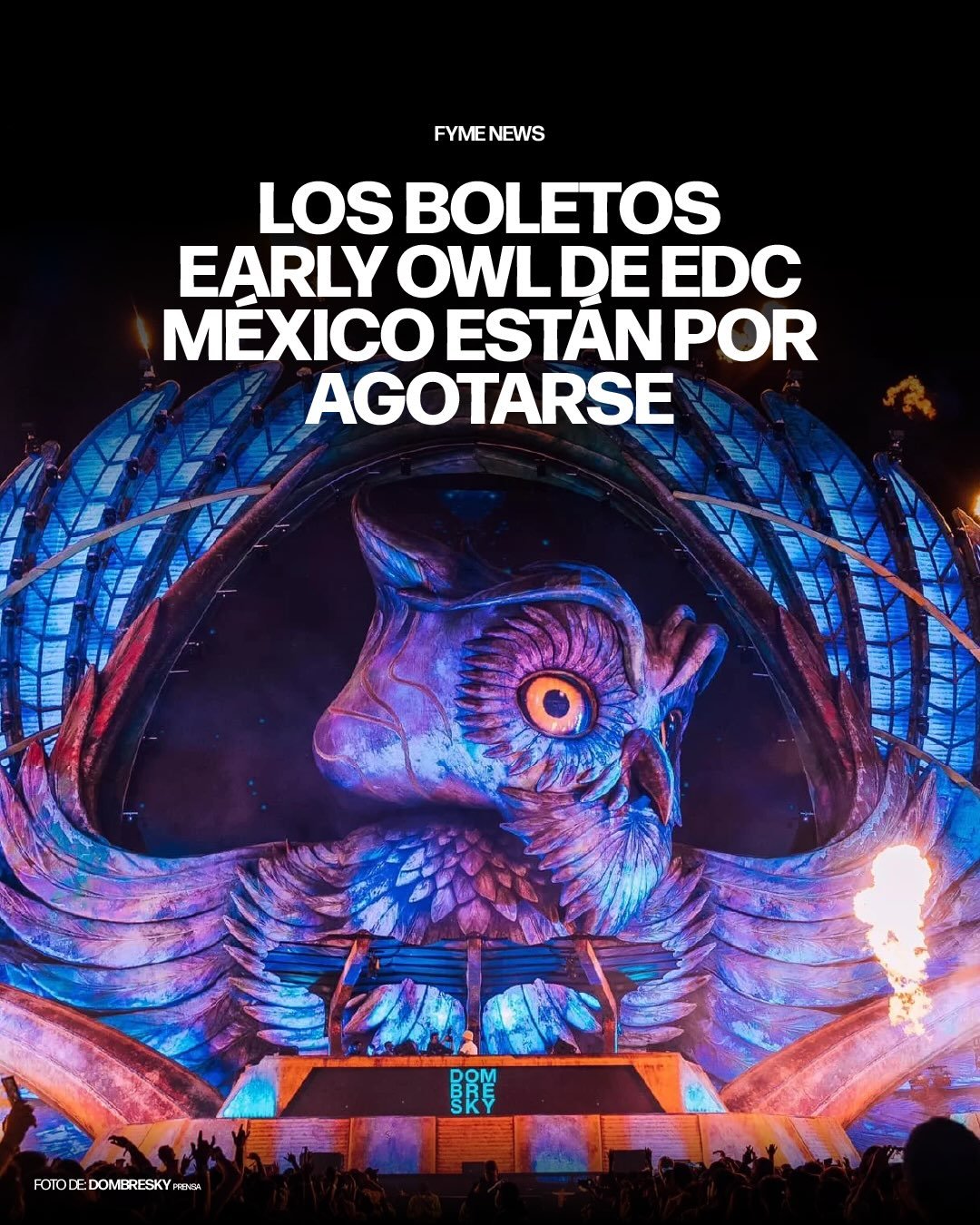 A solo cinco meses de @edc_mexico, los accesos est&aacute;n volando 🤯✨

La fase de accesos Early owl termina pronto 

Los precios actuales:
&bull; General: $3680 + cargos por servicio 
&bull; ComfortPass $4480 + cargos por servicio
&bull; Banamex Pl