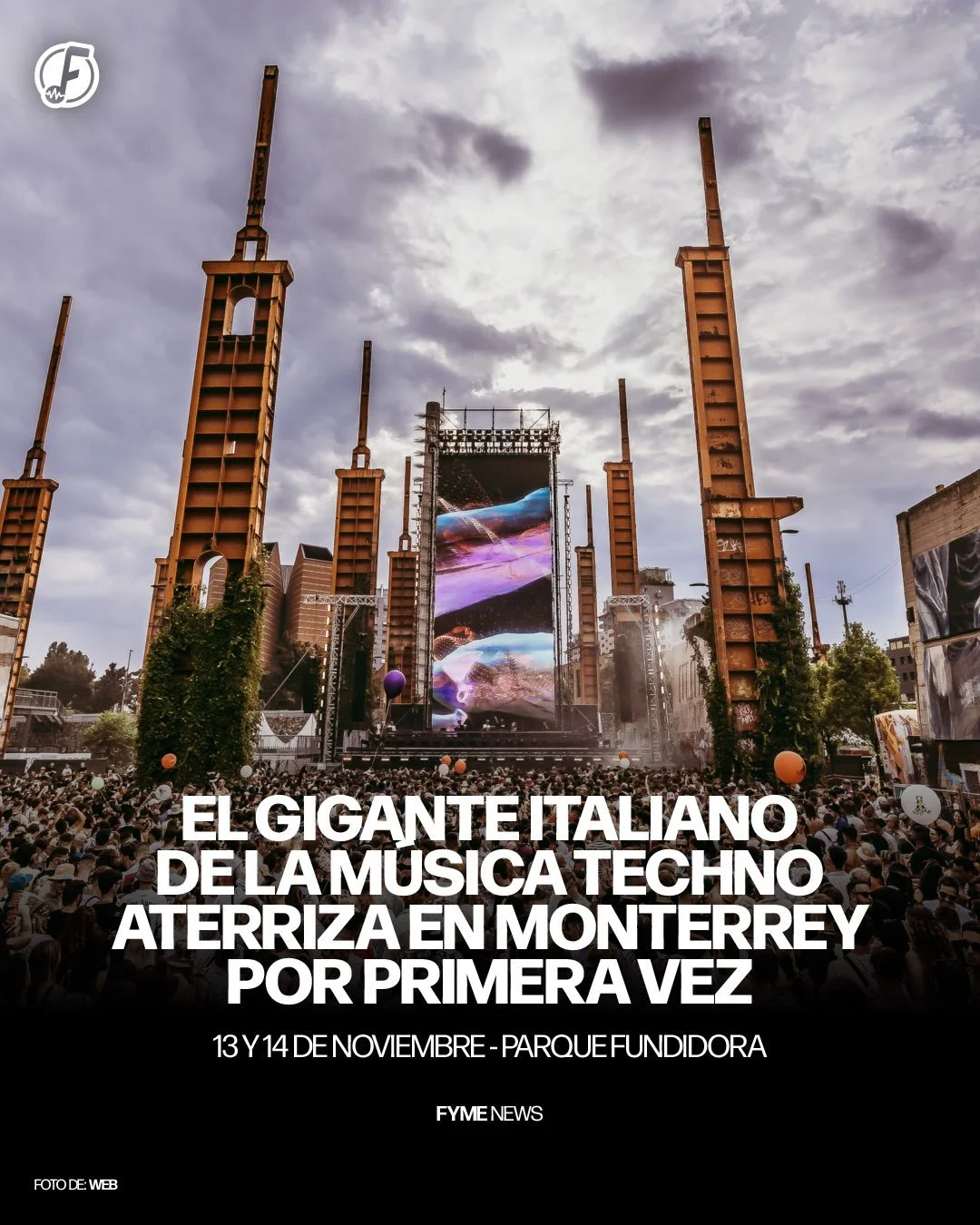 La primera edici&oacute;n de @futurfestivalmexico llegar&aacute; a Monterrey los d&iacute;as 13 y 14 de noviembre de 2026. 🇲🇽🔥

El emblem&aacute;tico Parque Fundidora ser&aacute; la sede oficial para el debut en territorio azteca de este ic&oacute