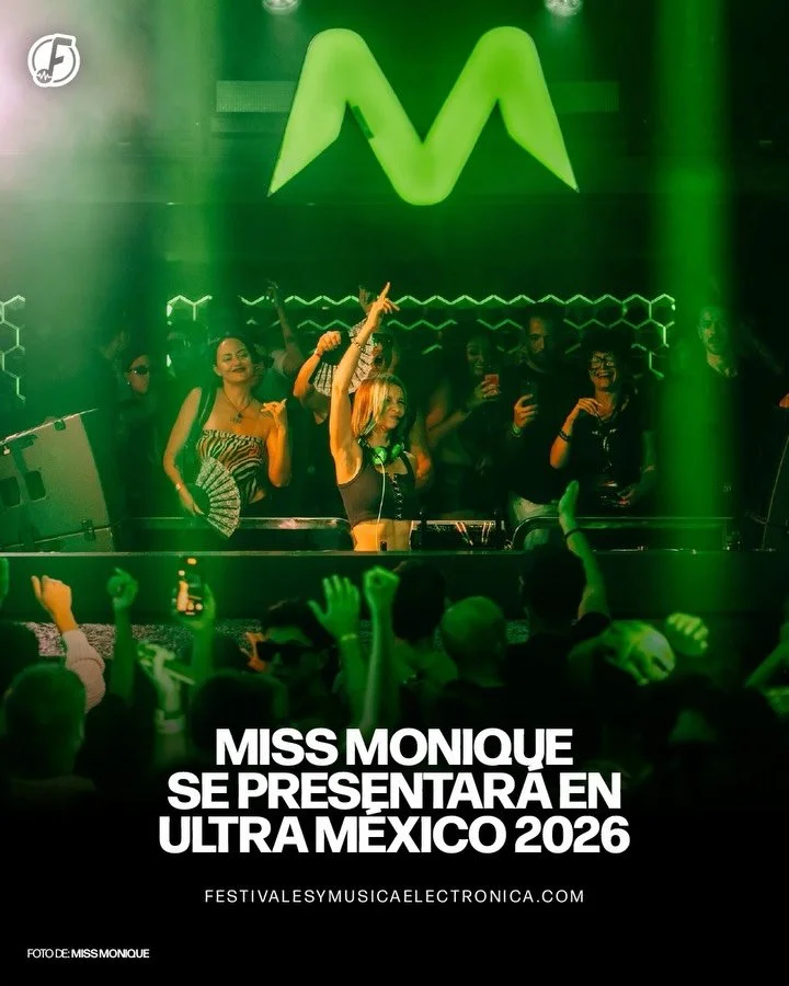@djmissmonique se presentar&aacute; en @ultramexico 2026. 🇲🇽

La aclamada DJ y productora ucraniana traer&aacute; sus hipnotizantes sonidos de progressive house y melodic techno al festival de m&uacute;sica electr&oacute;nica m&aacute;s grande de l