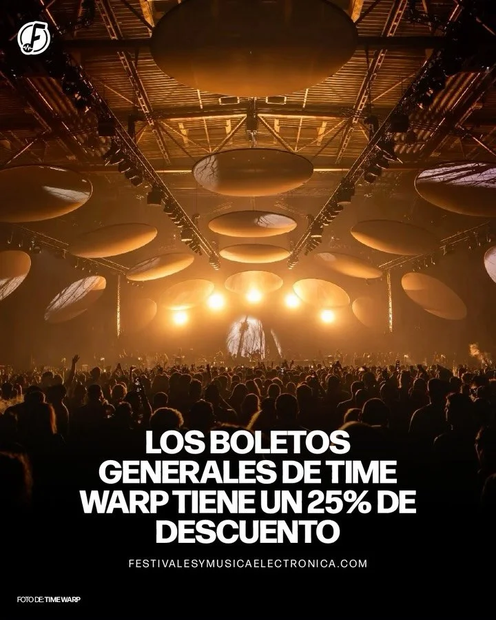 @time_warp_mexico activa un descuento especial en boletos generales para su debut en M&eacute;xico 🇲🇽 

Este jueves y viernes aprovecha el 25% de descuento en boletos generales. 🎟️

La promoci&oacute;n estar&aacute; disponible &uacute;nicamente el