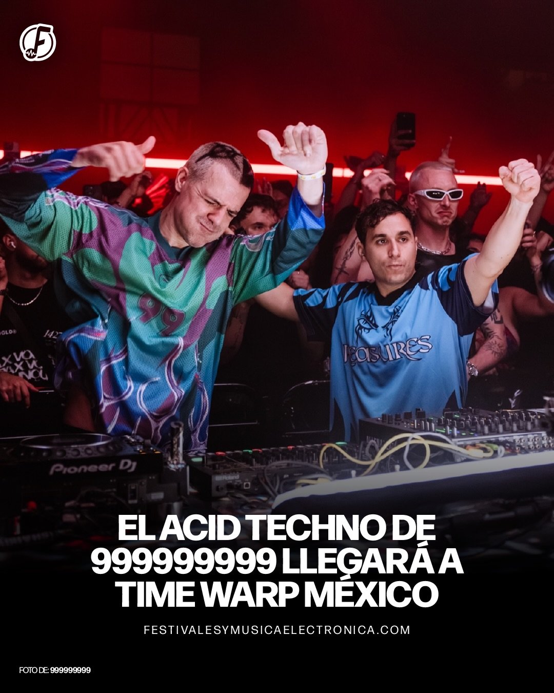 &iexcl;Paren todo! El d&uacute;o de acid techno se suma a Time Warp M&eacute;xico 2026. 🇮🇹

@999999999_live se suma al lineup del primer d&iacute;a del festival, este viernes 20 de noviembre, tras la baja de The Blessed Madonna.

La DJ estadouniden