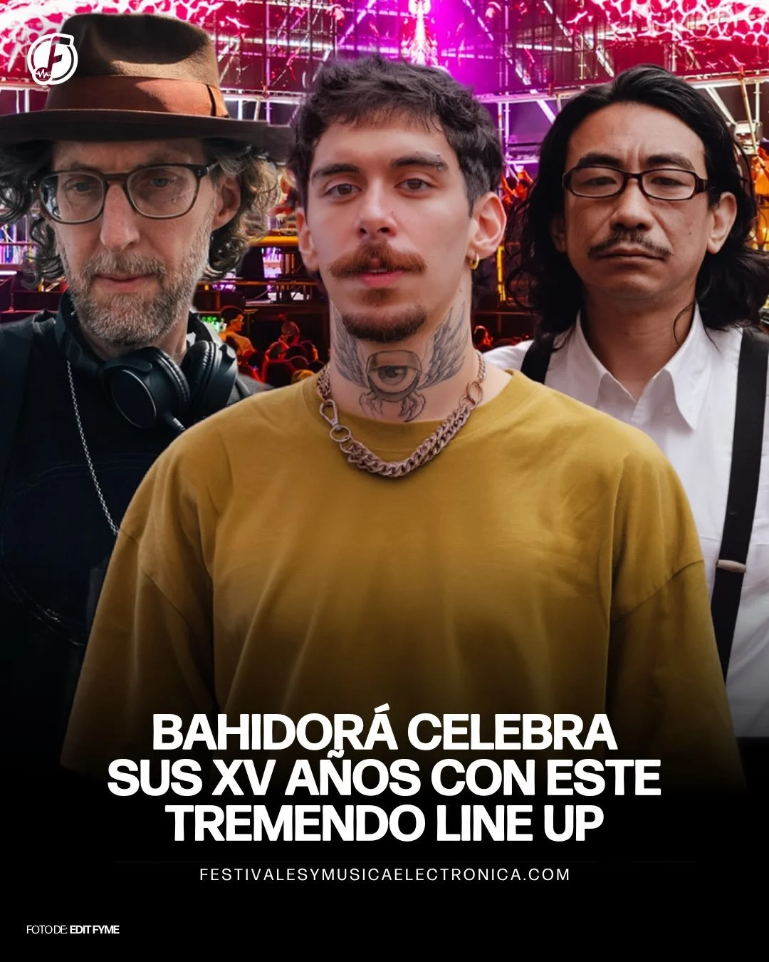 El Festival @bahidora revel&oacute; el cartel oficial para celebrar sus XV a&ntilde;os🔥✨

Consolidando una espectacular alineaci&oacute;n repleta de electr&oacute;nica underground, jazz contempor&aacute;neo y sonidos alternativos globales. 🎷

La es