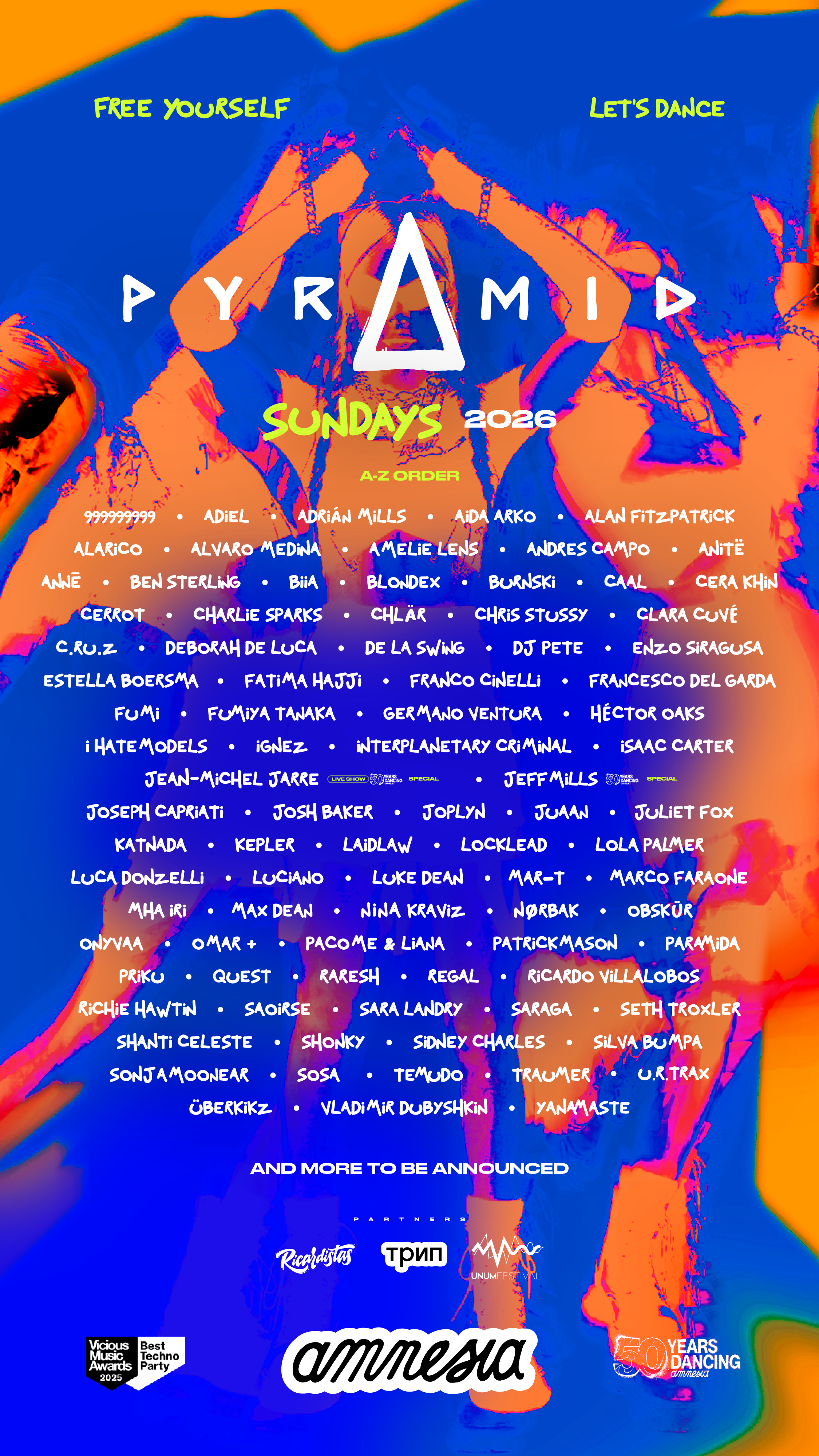 Line Up Pyramid Ibiza 2026