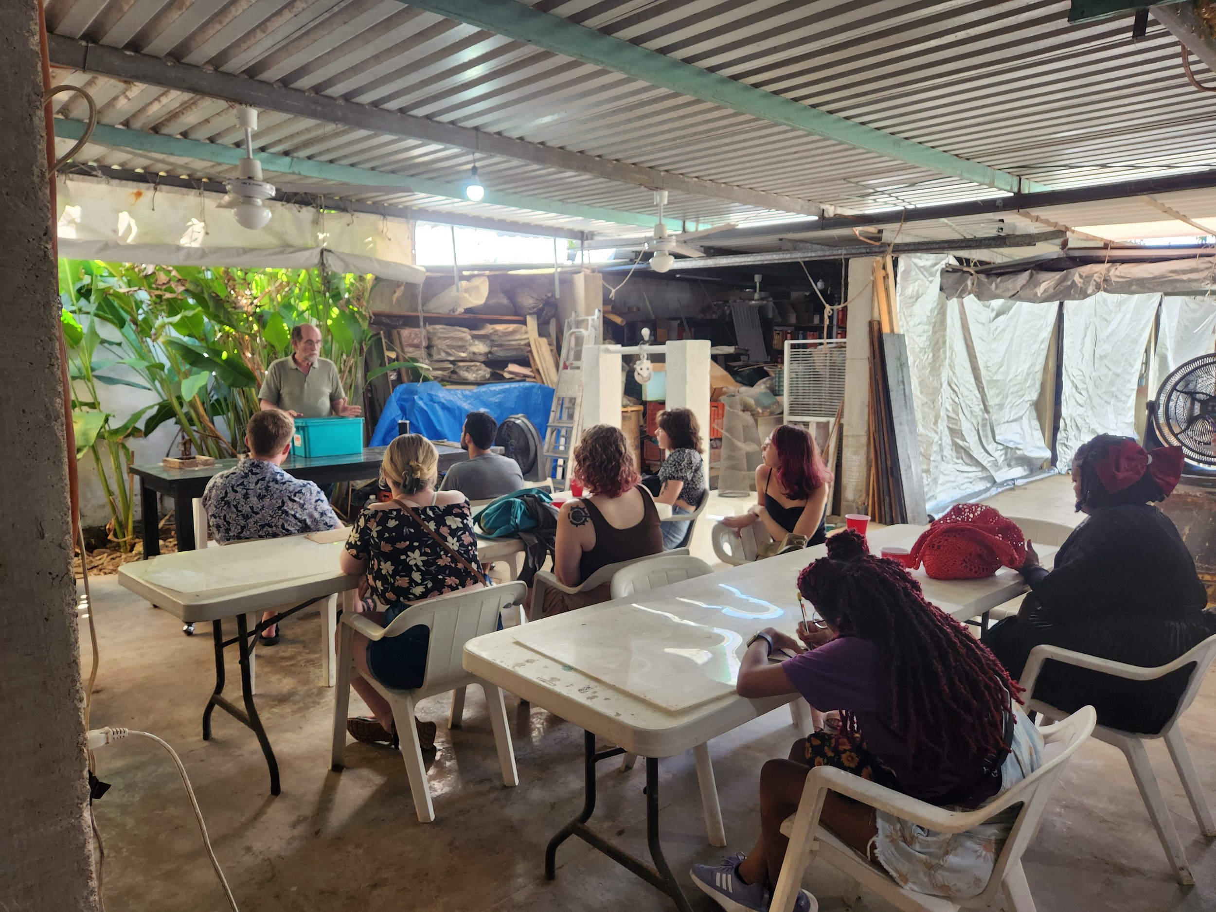 Paper Making Workshop in Mérida, Yucatán, mexico