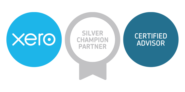 xero silver champion partner and certifier advisor attainment badges