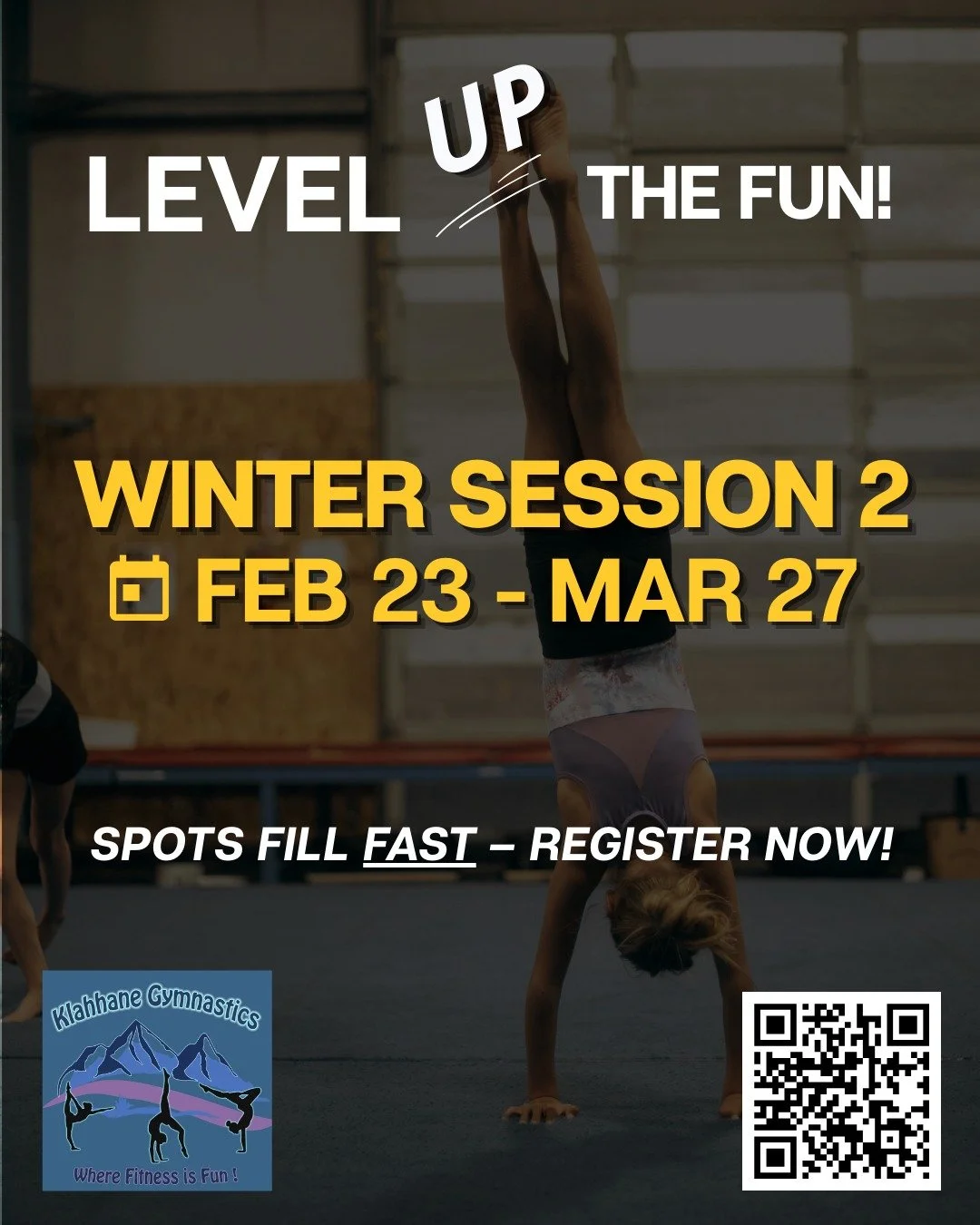 ✨ NEW Tumbling Classes at Klahhane Gymnastics! ✨

At Klahhane, kids don't just learn skills&hellip;
💪 They build confidence
🤝 They make friends
🌱 They grow
🎉 They have FUN!

📅 Winter Session 2: Feb 23 &ndash; Mar 27
⚠️ Classes fill quickly &mdas
