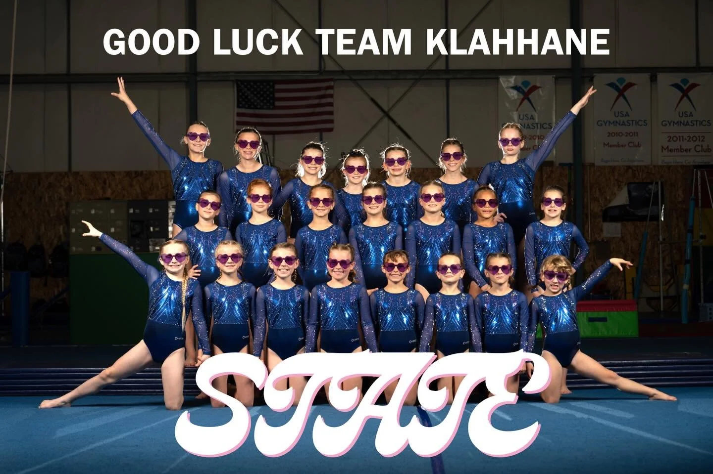 STATE BOUND 💙✨

Team Klahhane is heading to Lynden for the
🌟 2026 XCEL State Championship Meet 🌟

Great work this season, girls. Now get out there, have fun, show it off, and go big!👏 

#klahhanegymnastics #xcelgymnastics #xcelstatechampionships 