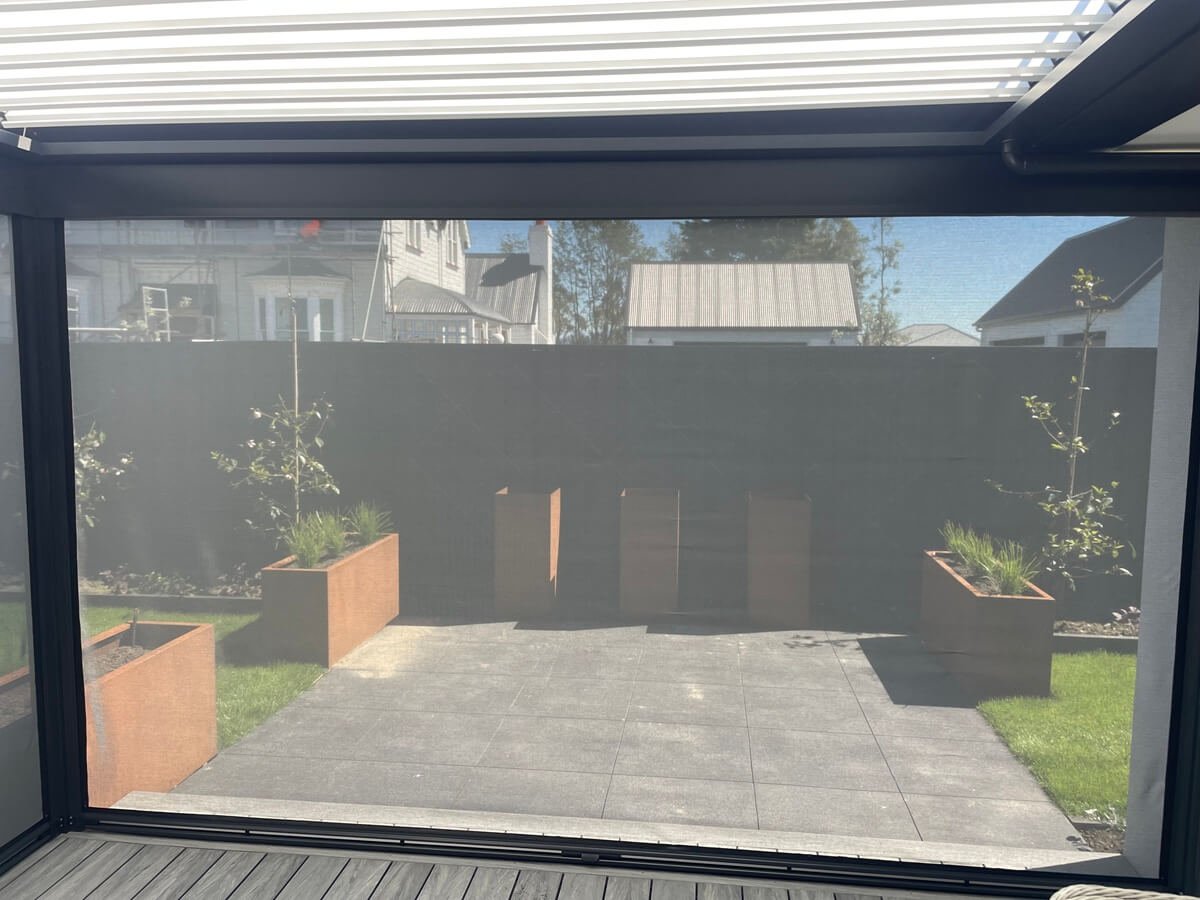 Outdoor Screens Christchurch, Privacy PVC & Mesh Roller Blinds for ...