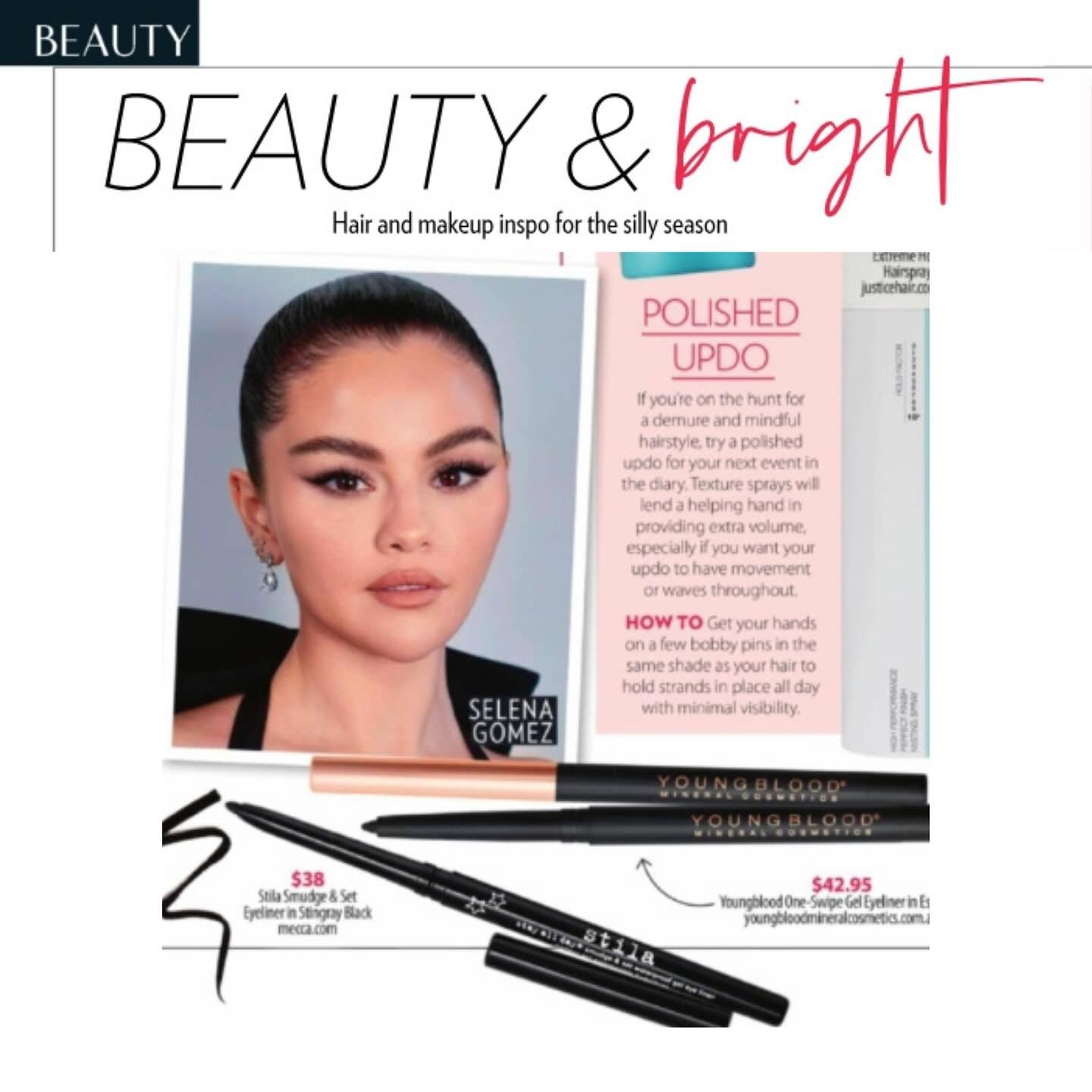 ✨ As Seen in @whomagazine&nbsp; ✨

Shop the One-Swipe Gel Eyeliner featured in @whomagazine Perfect for creating sultry Siren Eyes 🔥&mdash;the ultimate festive season look - Swipe for the how-to on creating the look.

🎉 20% OFF for a limited time! 