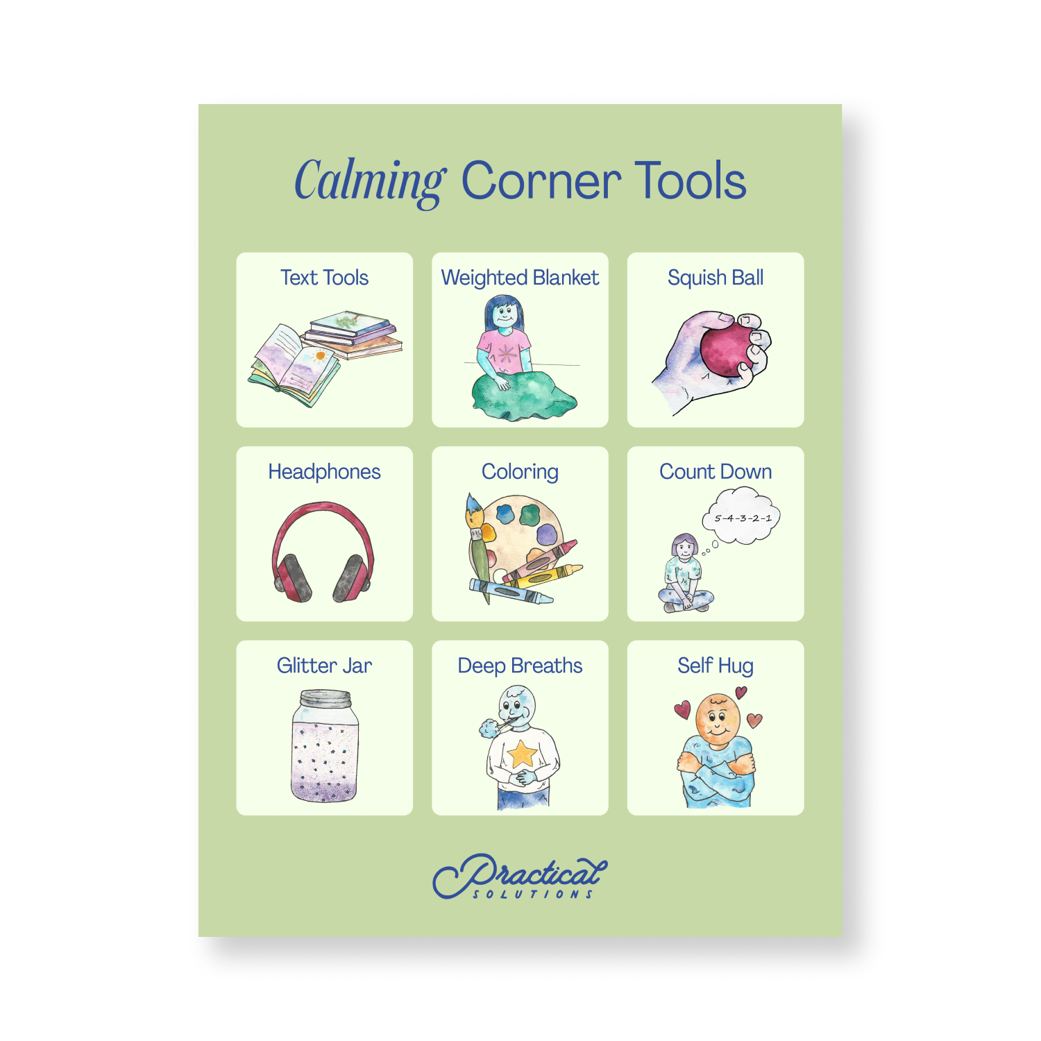 Calming Corner Tools Poster