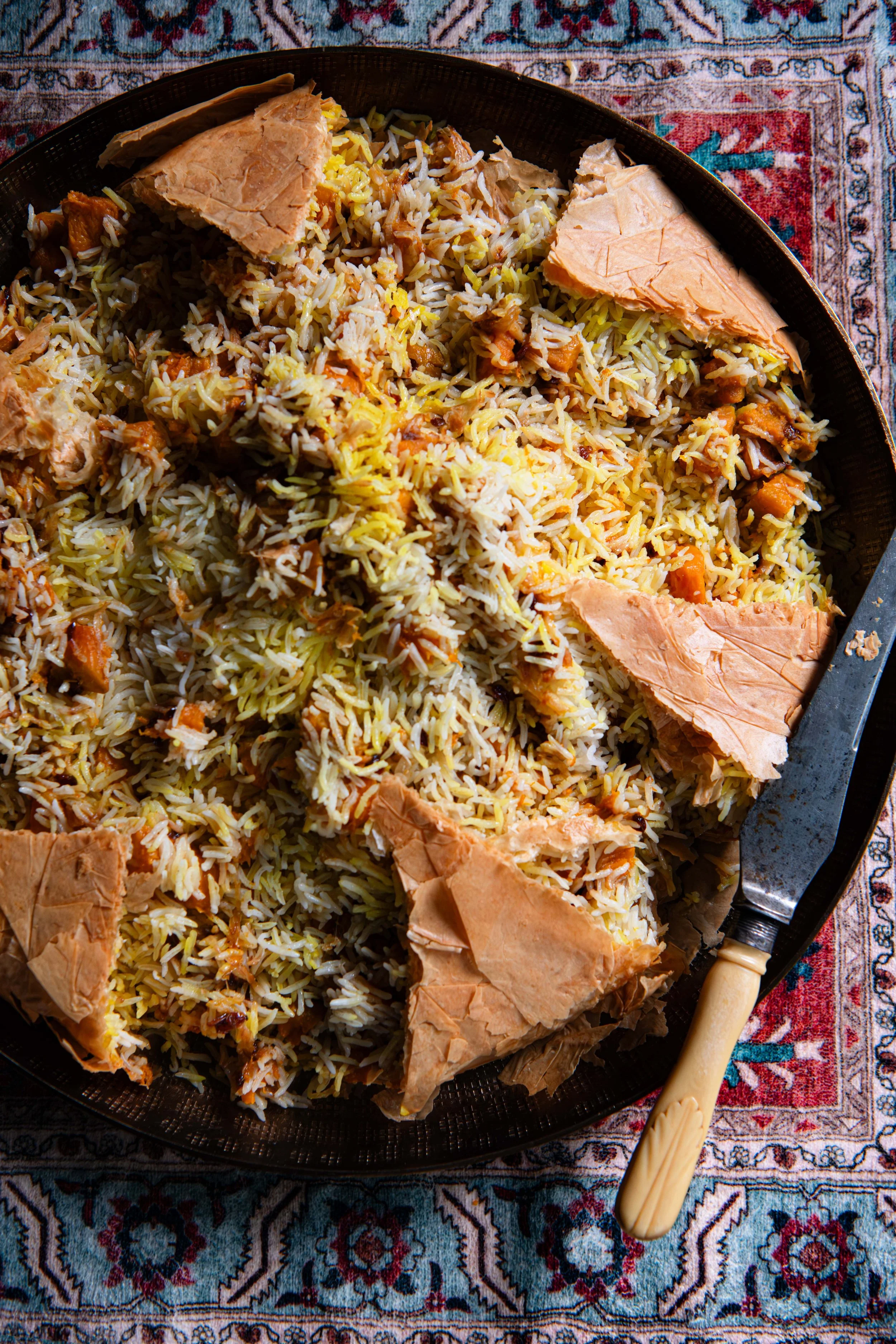 Shah Plov, Pumpkin, Saffron, Barberries