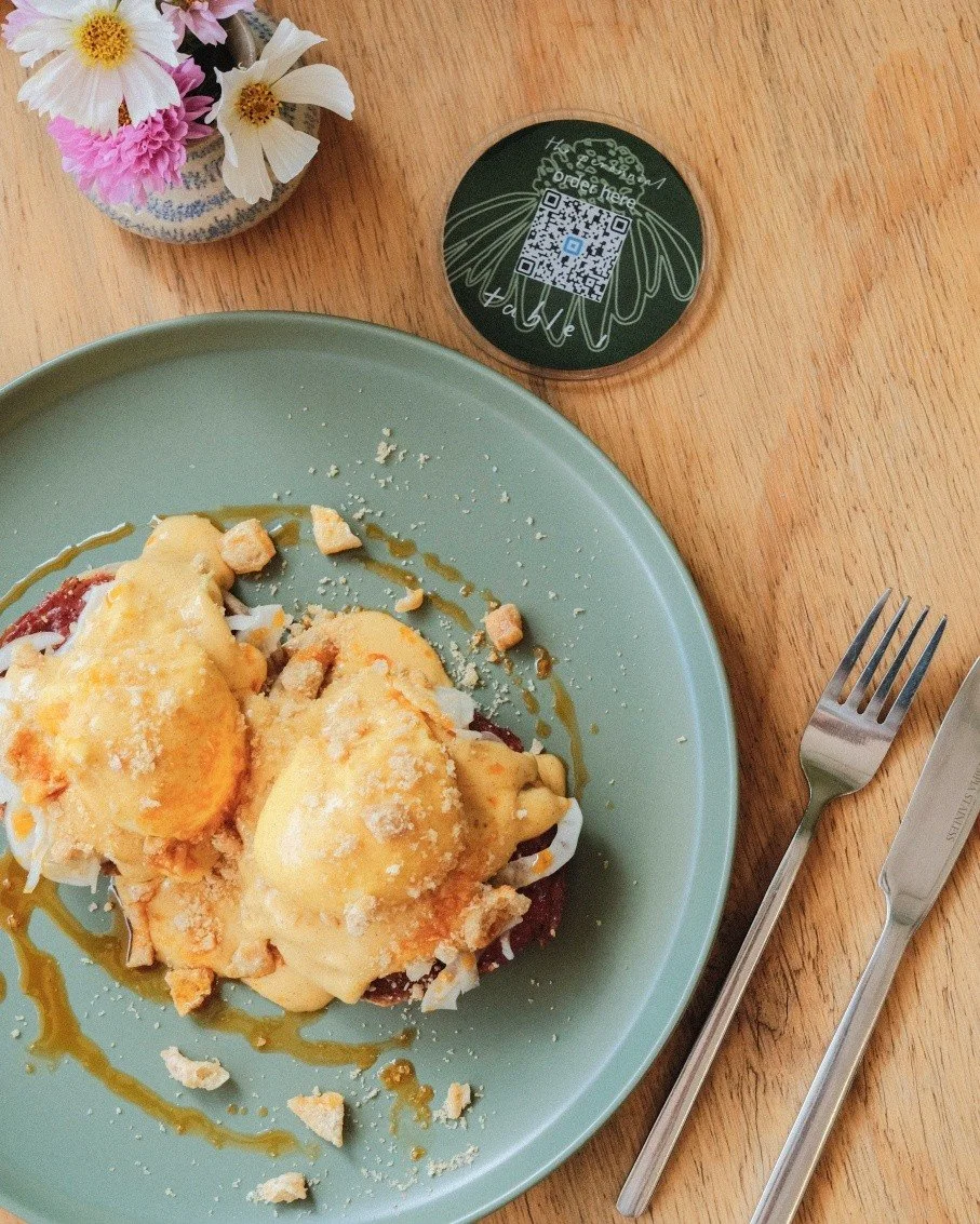 You can't find a cafe brunch menu without some form of eggs benedict on it, including ours.

We like to have fun with it though &amp; see how creative we can be whilst keeping the essence of what makes a benny a benny.

Our current version looks like