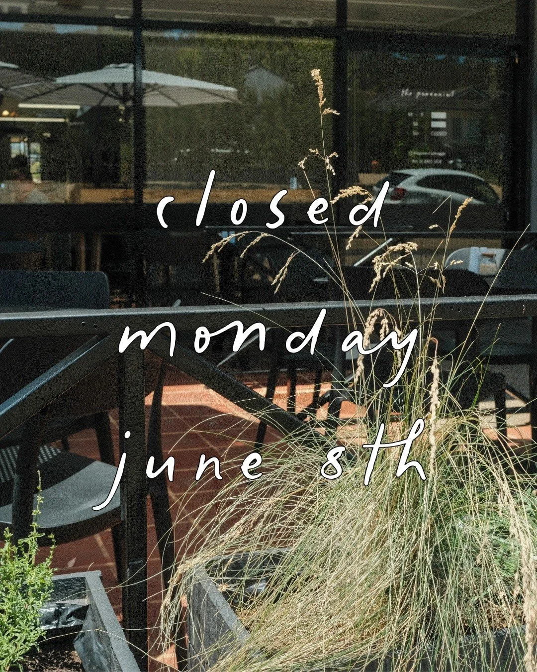 We'll be closed this Monday June 8th for the King's Birthday 👑

We hope you all have a wonderful long weekend &amp; we'll see you from 6:30am Tuesday 🌿