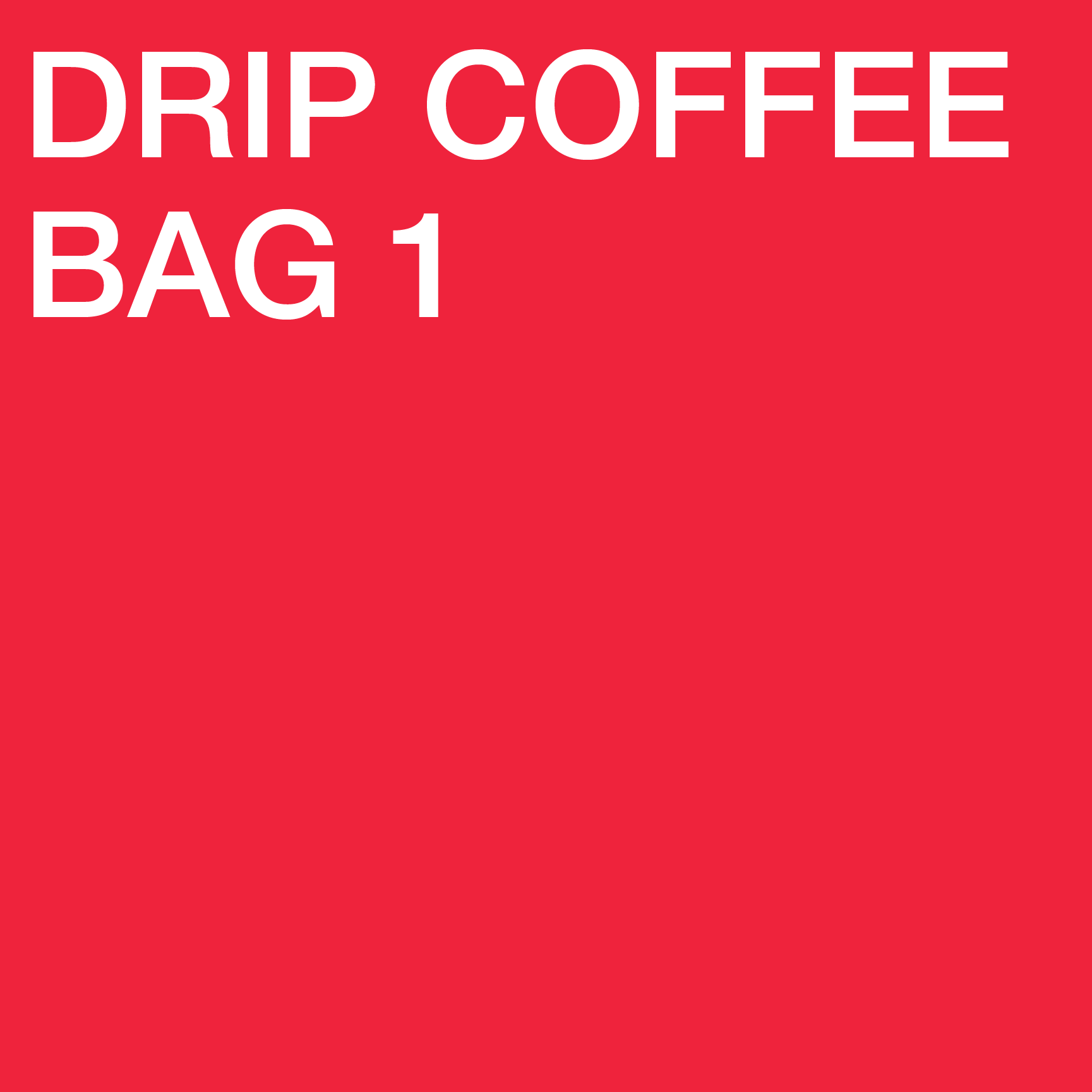 Drip Coffee Bags