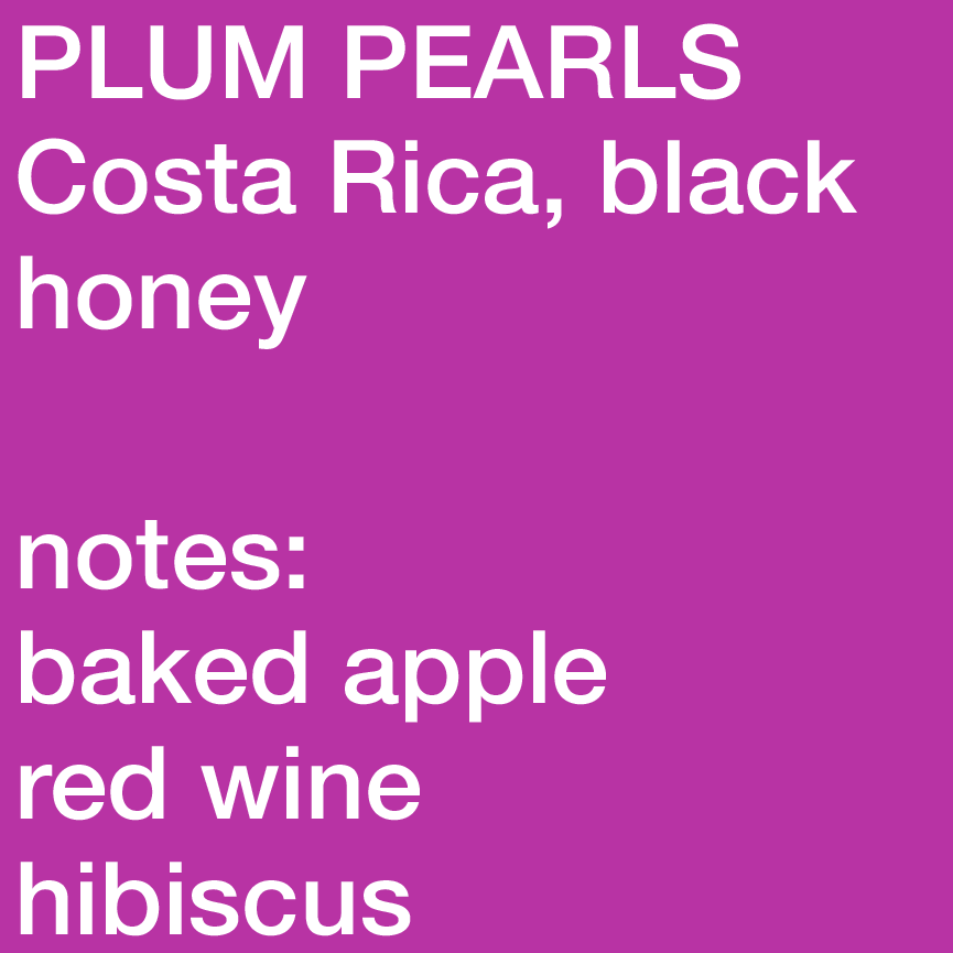 Plum Pearls – Costa Rica, Mariana, Black Honey