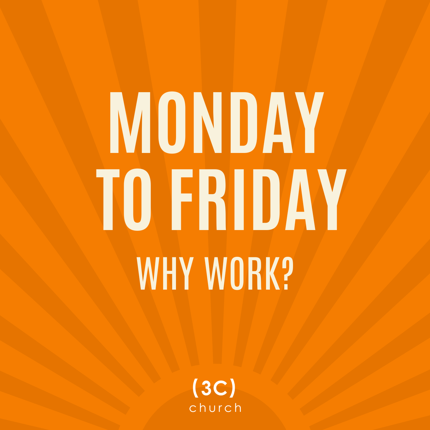 Monday to Friday: Why Work? - Keegan Pillay 