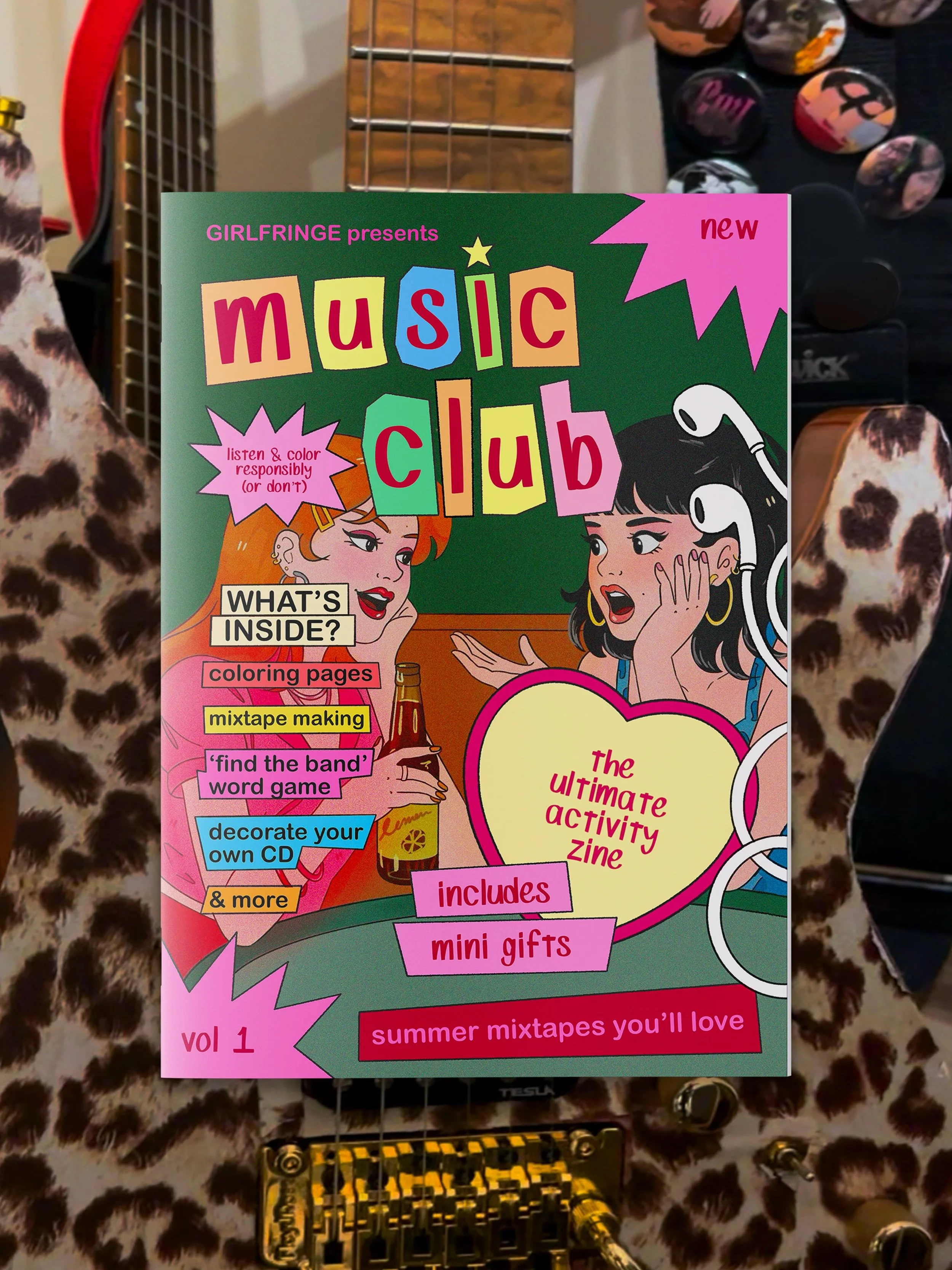Introducing ★ MUSIC CLUB ★ , the first volume of @girlfringeclub , an upcoming series of interactive zines where every volume feels like something found inside a nostalgic, creative, music-obsessed girl&rsquo;s bedroom 💘

Inside you&rsquo;ll find mu