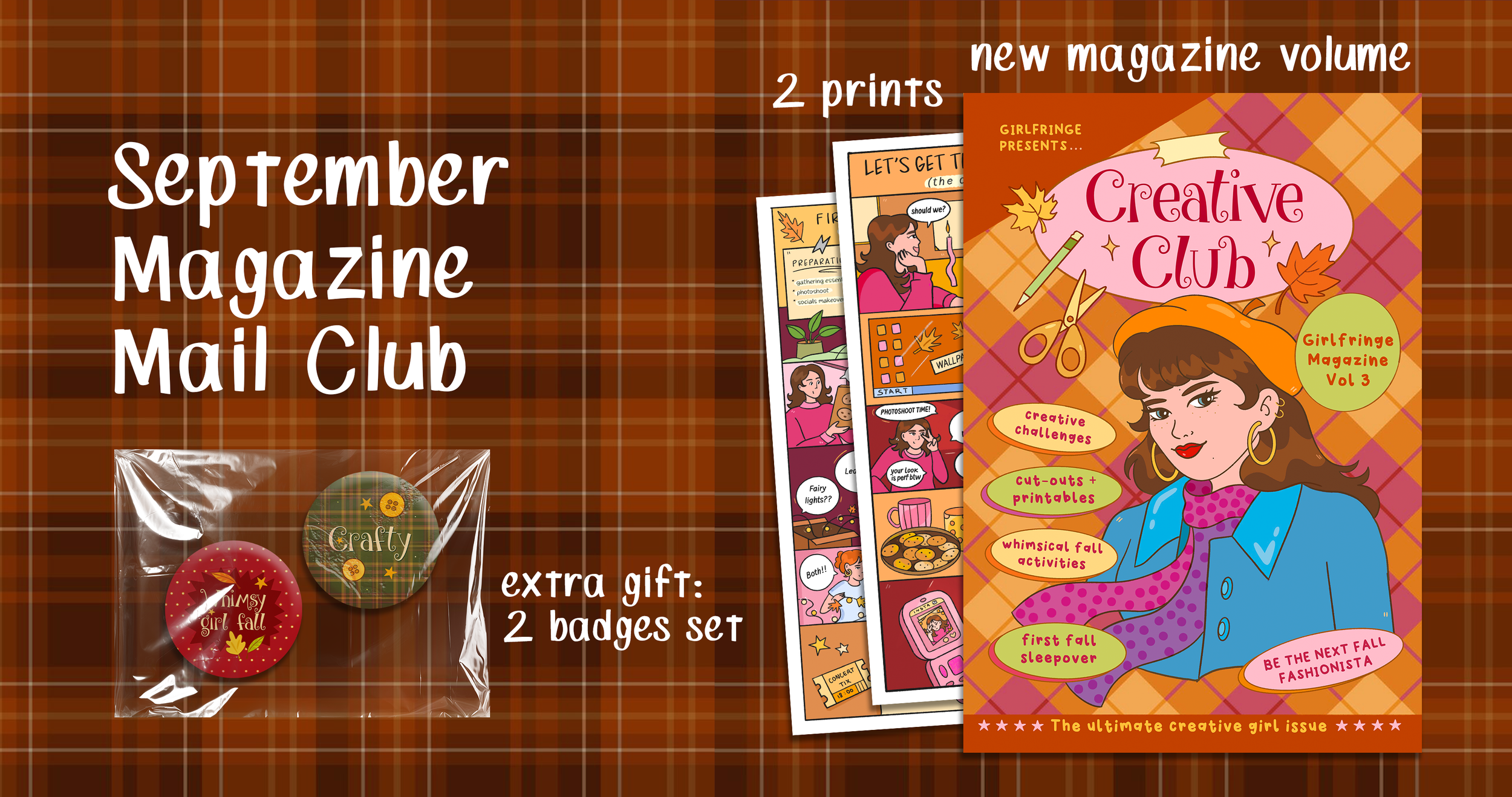 Girlfringe Magazine - September Mail Club (Monthly Subscription)