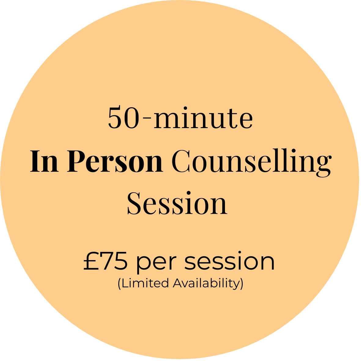 One Face-to-Face Counselling Session