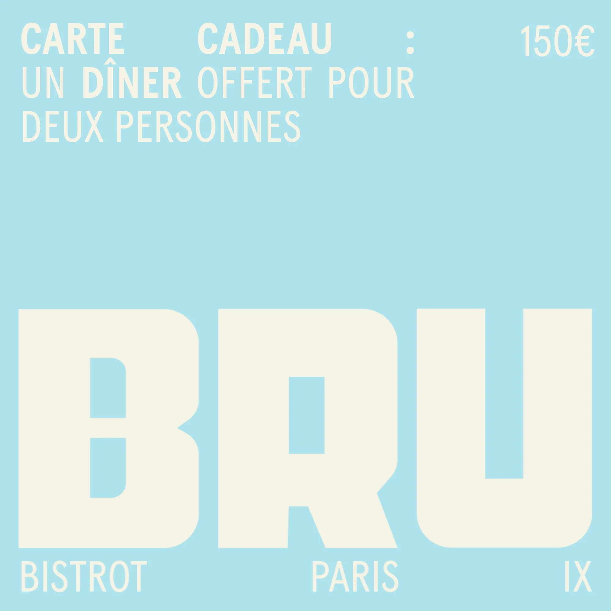 Un dîner offert pour 2 personnes