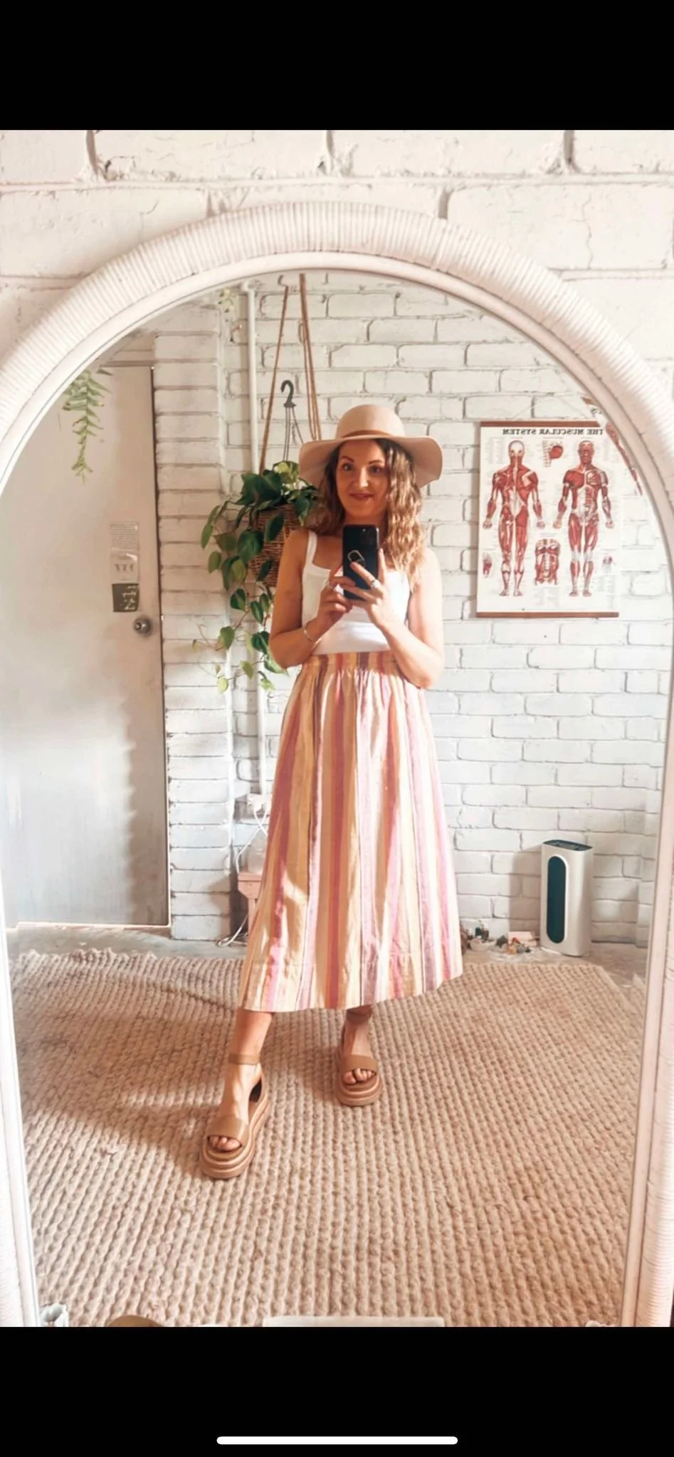 rainbox skirt infront of mirror.jpg