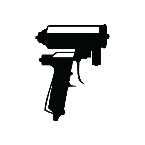 Outline illustration of a Spray Foam Insulation Gun.