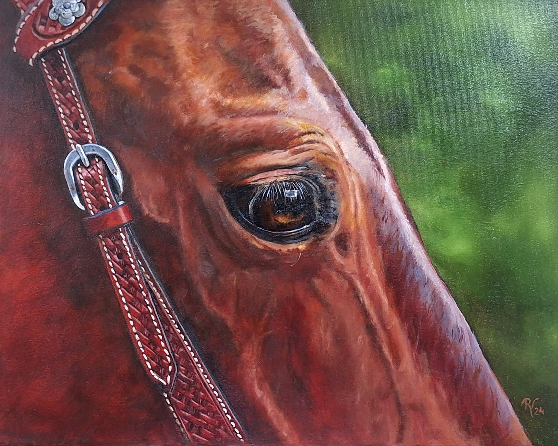 "The soul of the horse"
50 x 40 cm olieverf - te koop 