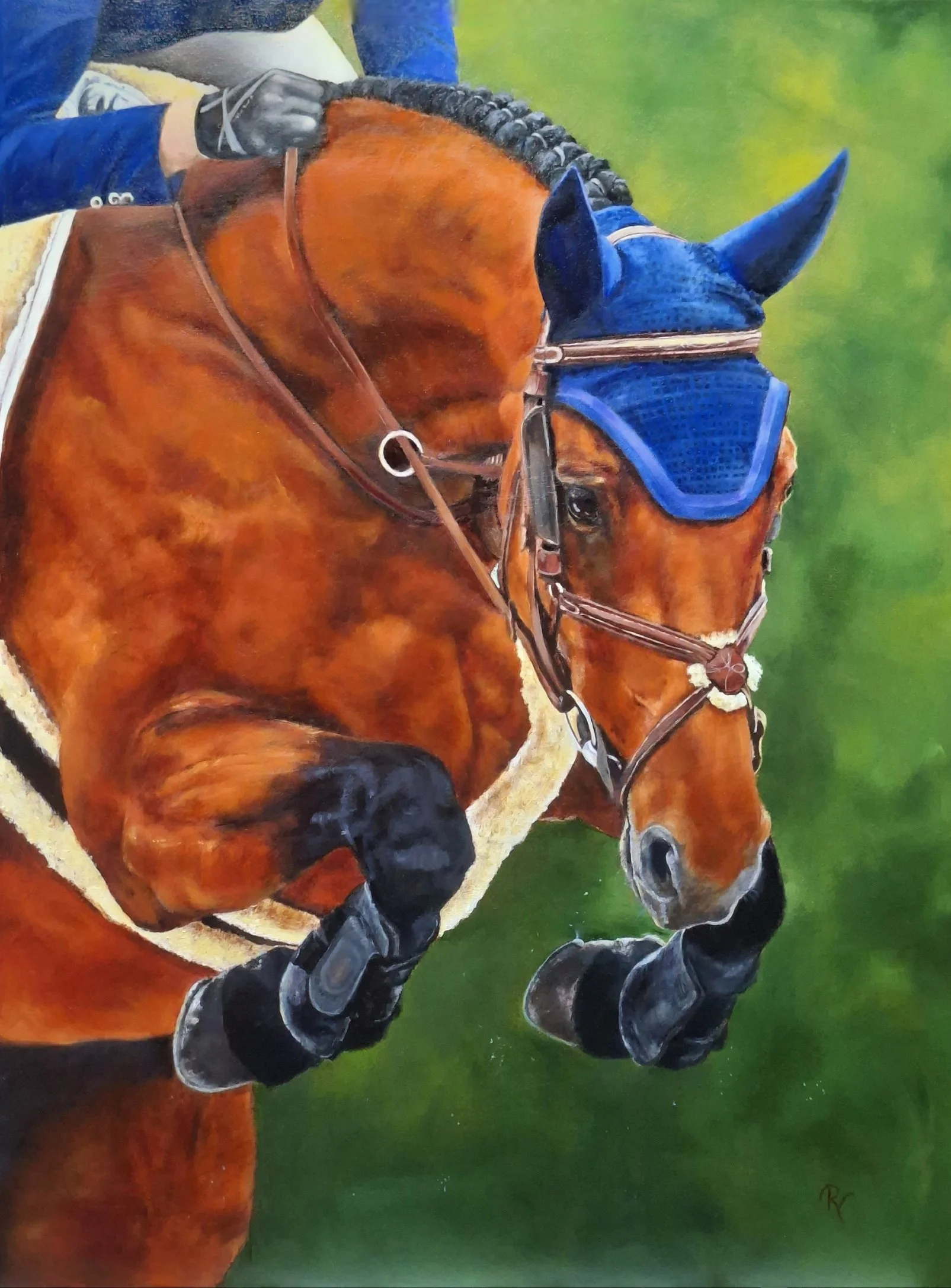 "Jumping high" 
80 x 60 cm olieverf  - te koop 