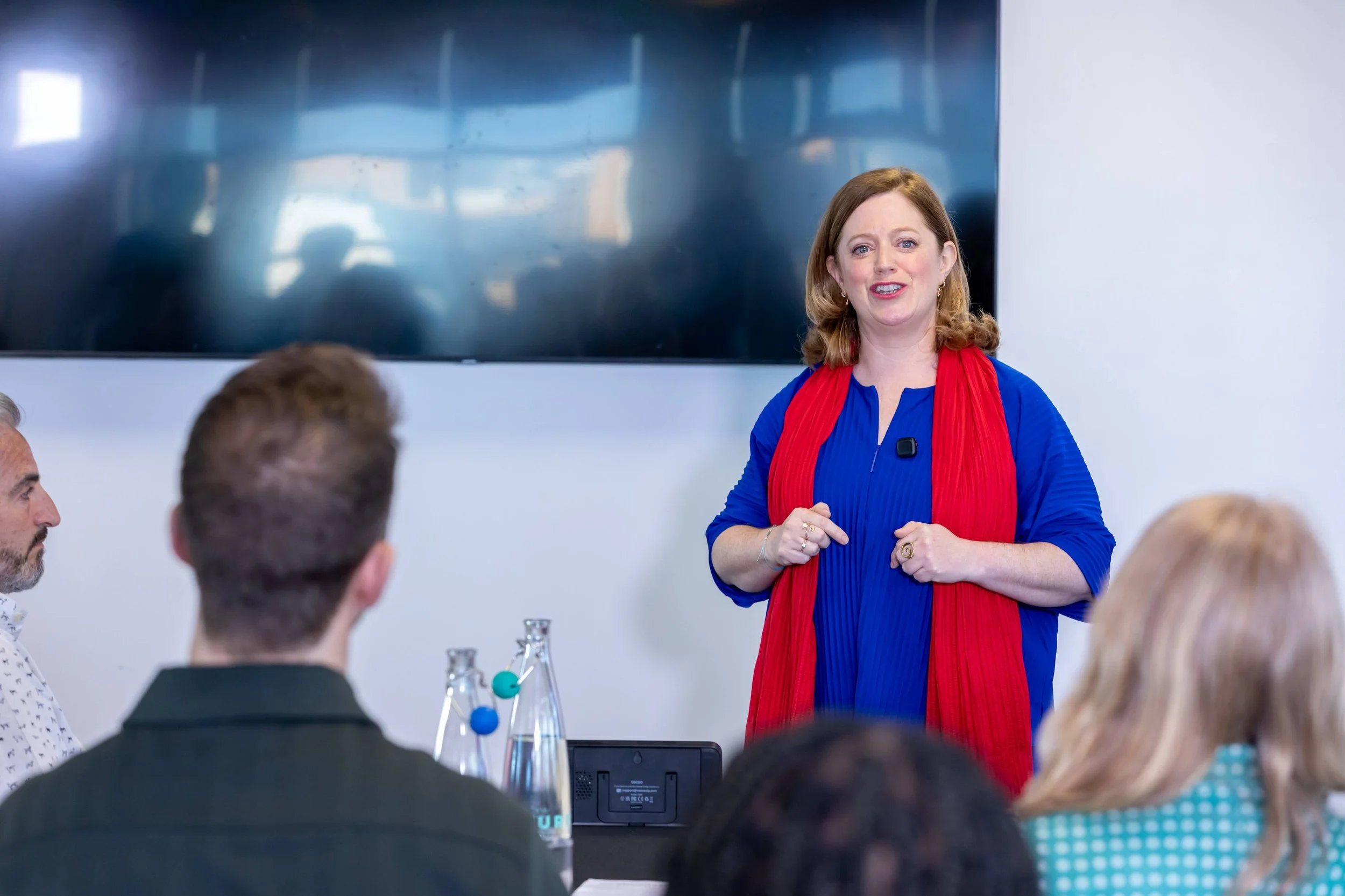 Norma O'Kelly, Emerging Speaker of the Year Ireland 2026, speaking at a corporate event