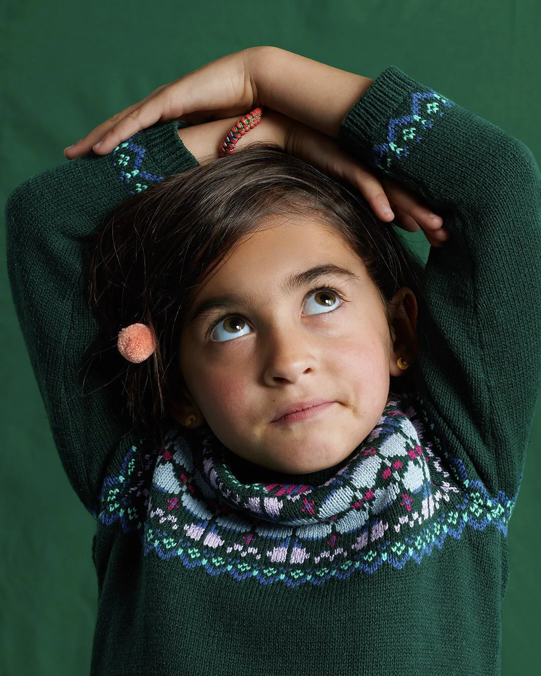 Little Girl wearing Tea Collection art direction by LETTER A