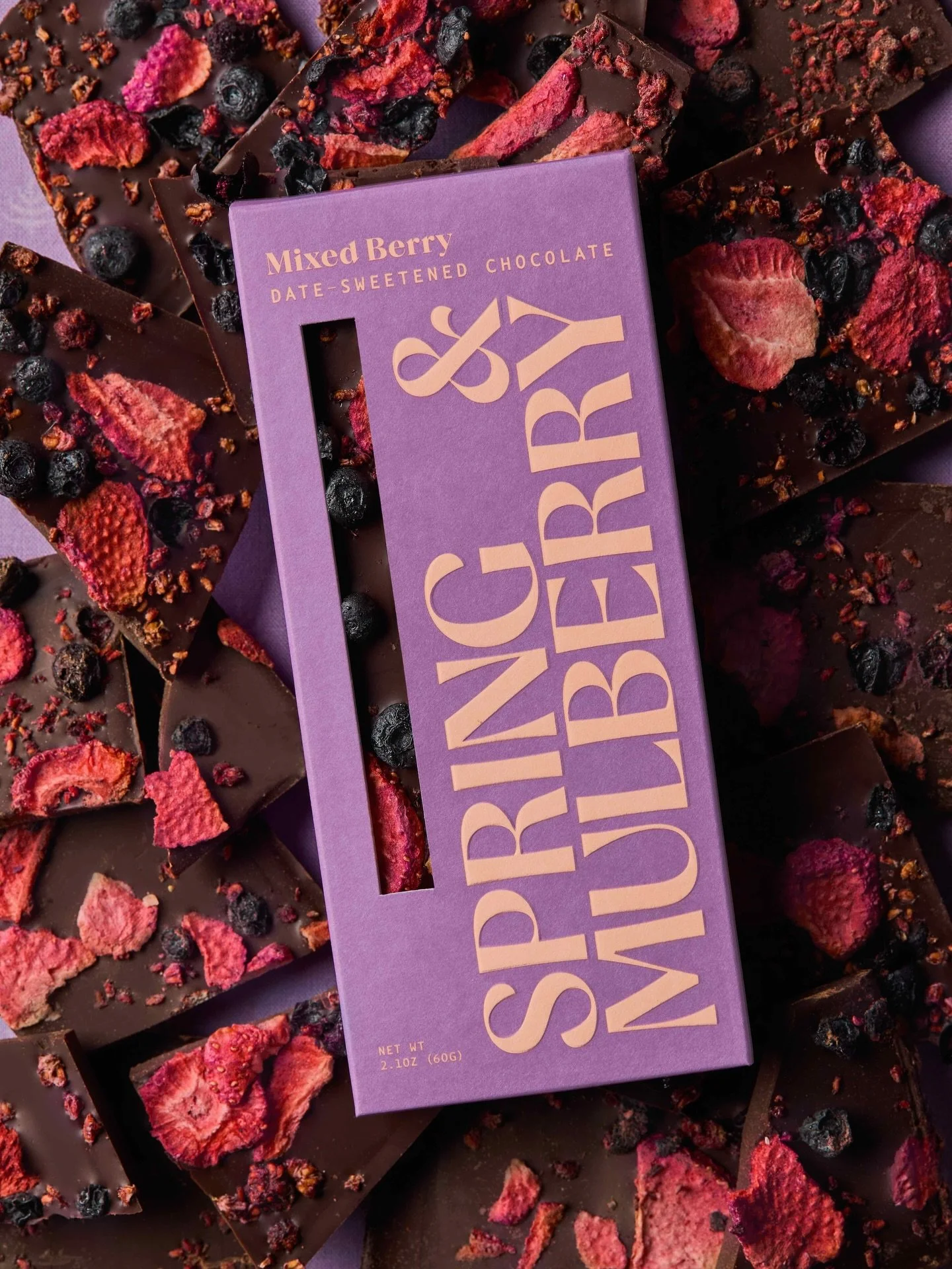 Spring & Mulberry Box Design by LETTER A