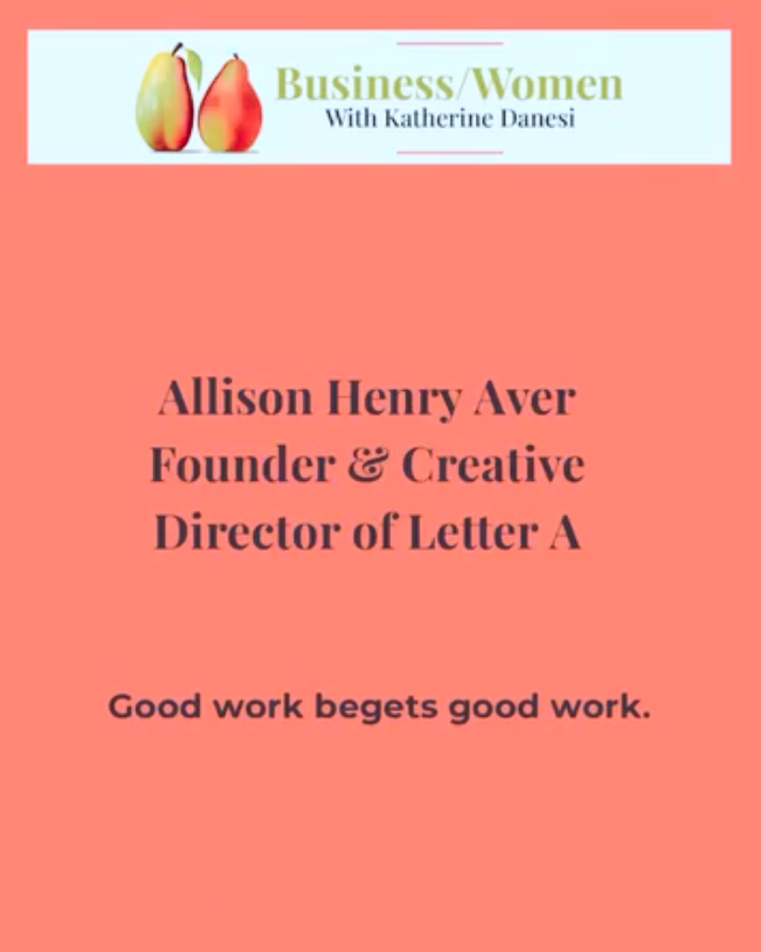 Allison Henry Aver featured on Business Woman
