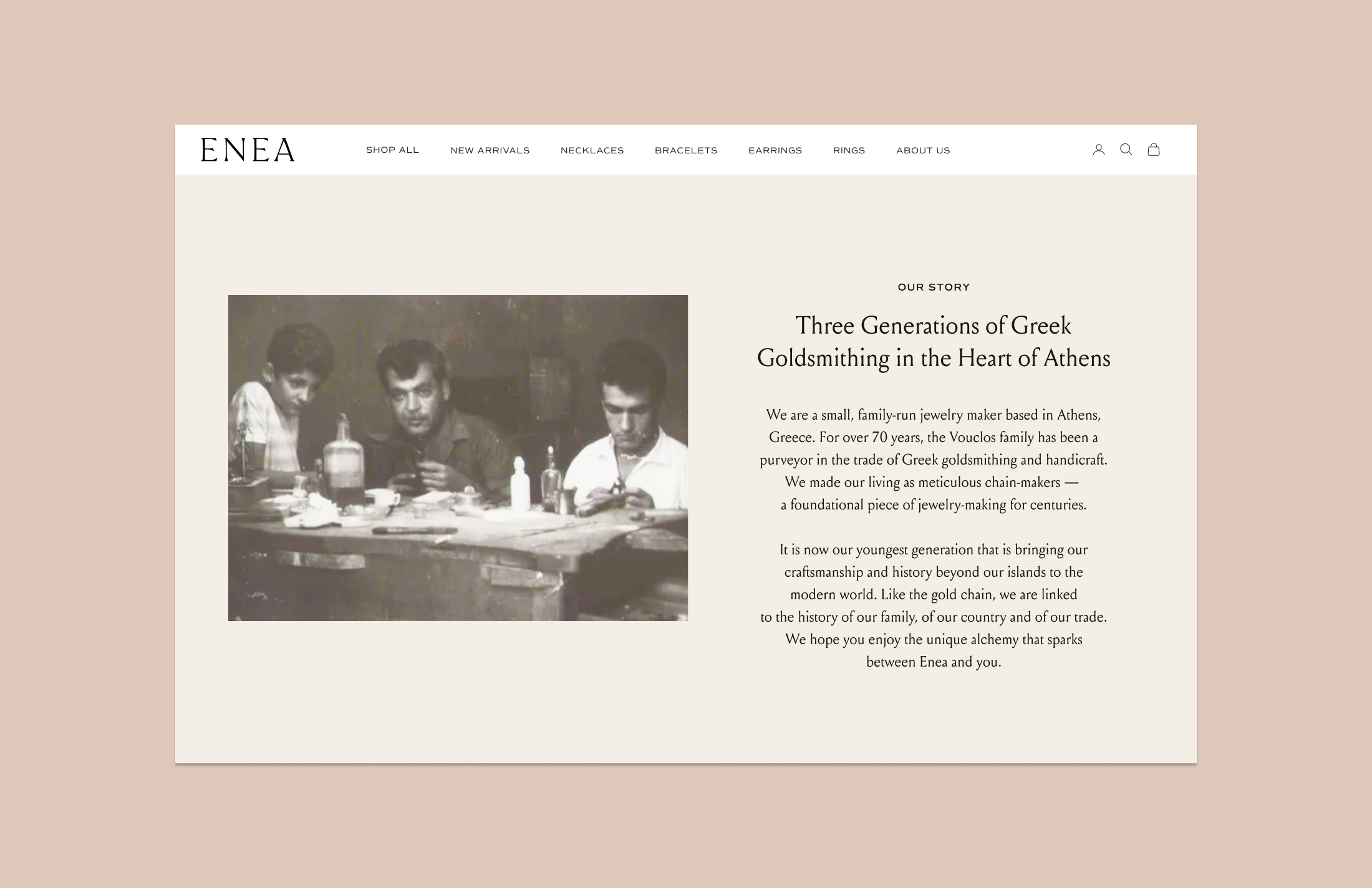 Enea website design by LETTER A