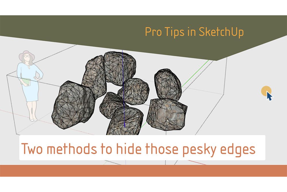 Pro Tip: The easiest way to hide edges in sketchup