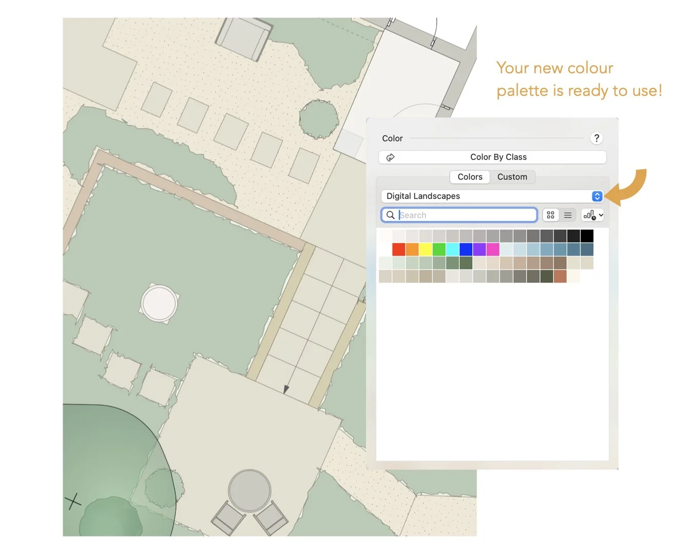 Vectorworks Color Rendering Create a custom colour palette in Vectorworks — Digital Landscapes