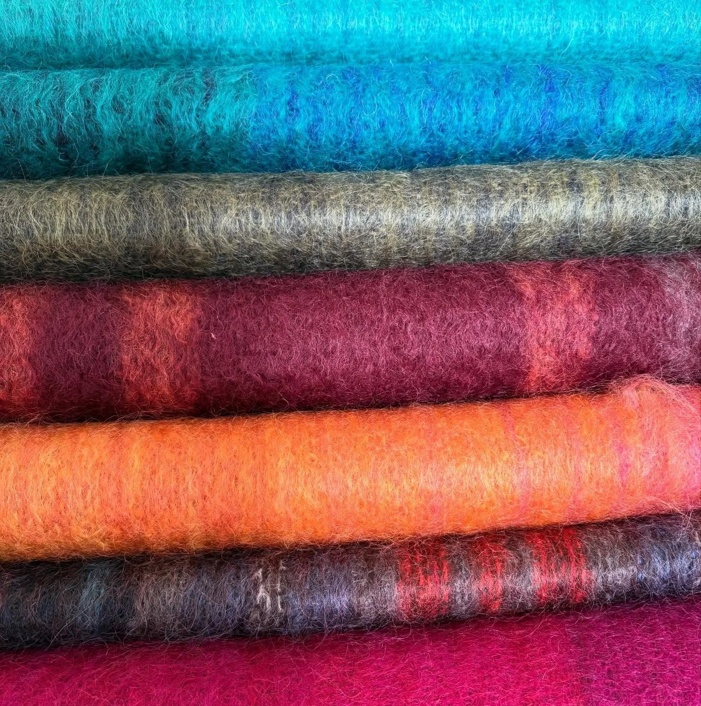 Spring sample sale! @greengroveweavers new throws on our website now, do take a look, one off designs in luxurious mohair to brighten up spring days! 

#mohair #lovecolour #samplesale #spring #madeinscotland
