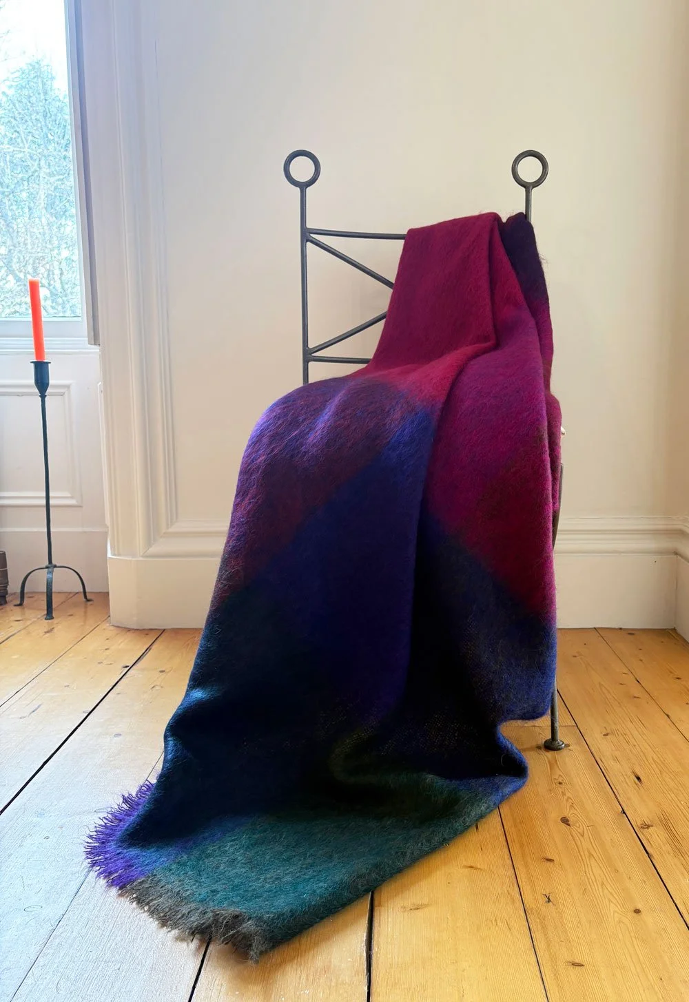 Abstract Elderberry Throw