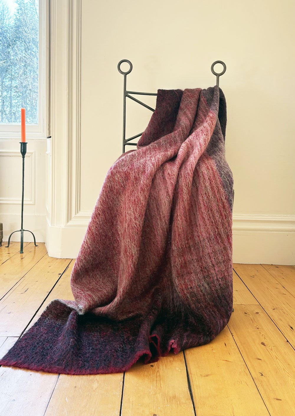 Ombre Rosewood Throw