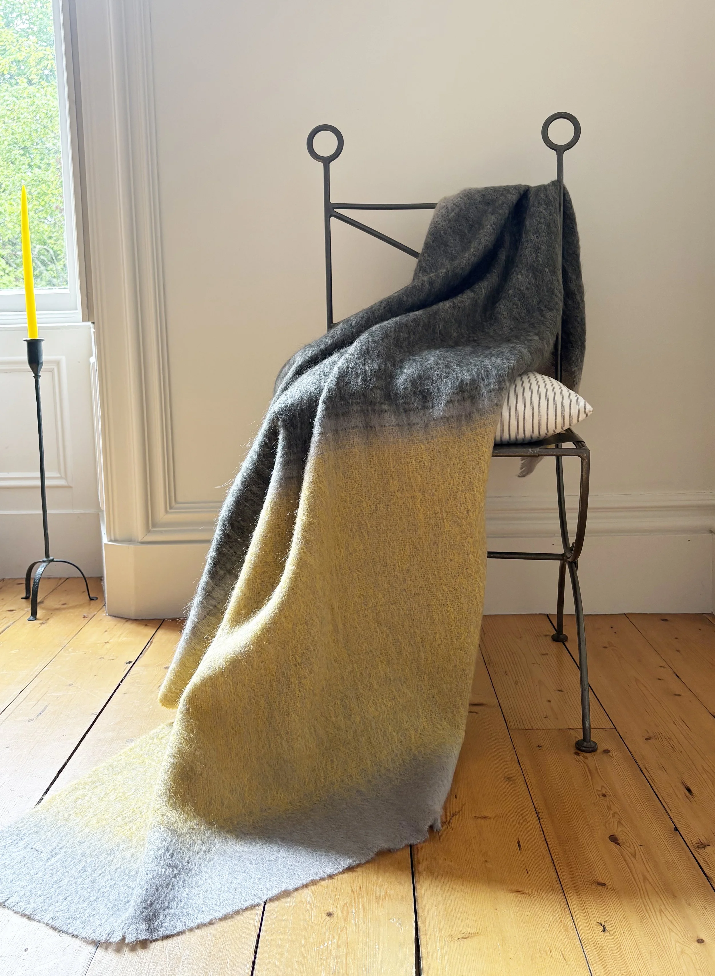 Mohair Throw, Rothko Greygreen