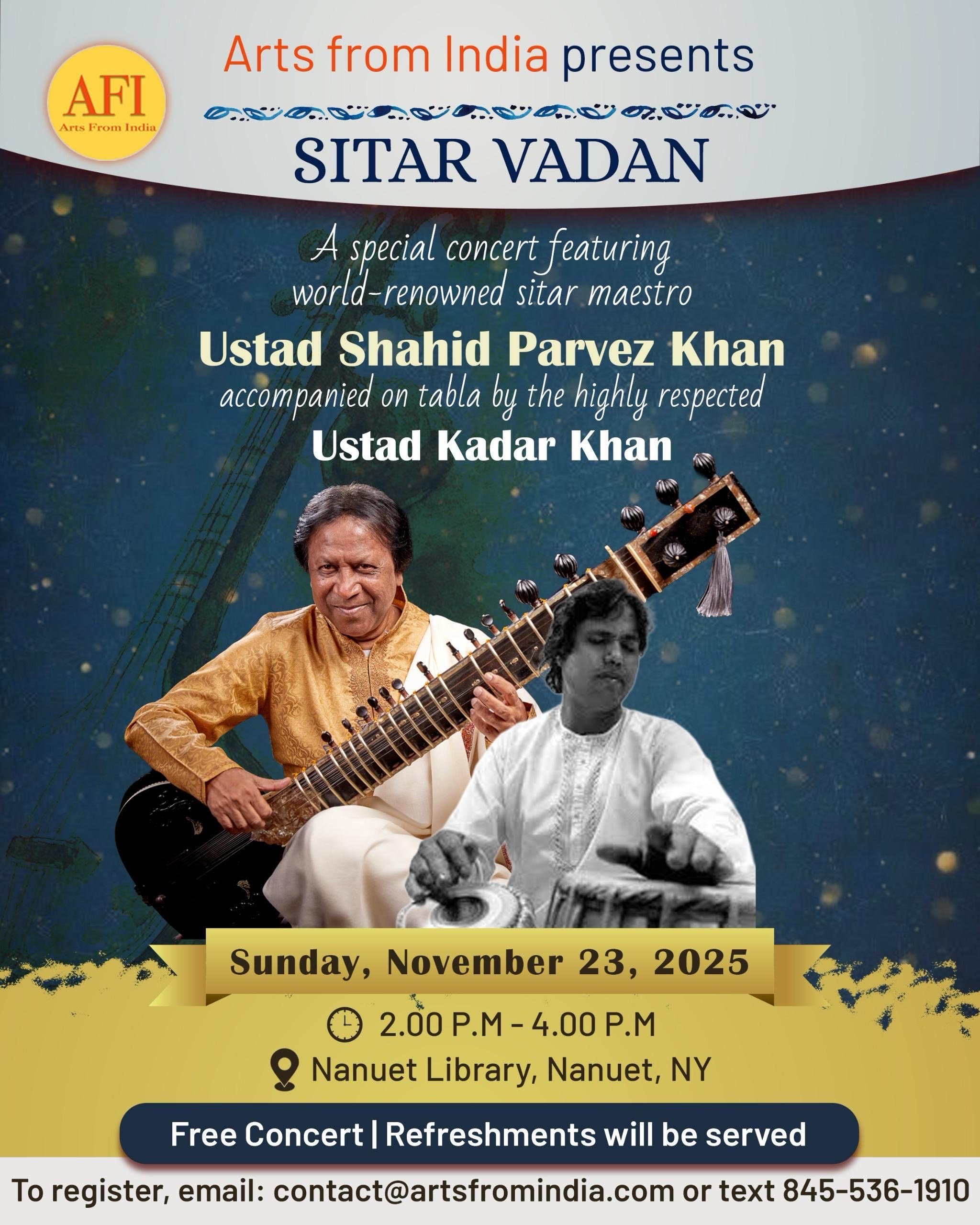 Sitar Vadan: Ustad Shahid Parvez with Ustad Kadar Khan