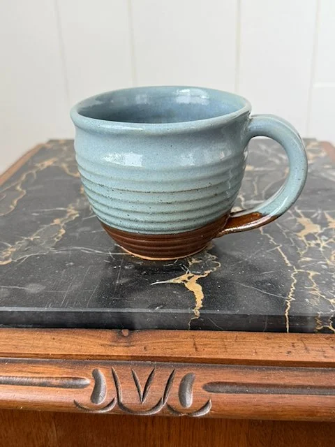 Coffee Mug - 12 oz. Speckled Blue Gray and Brown
