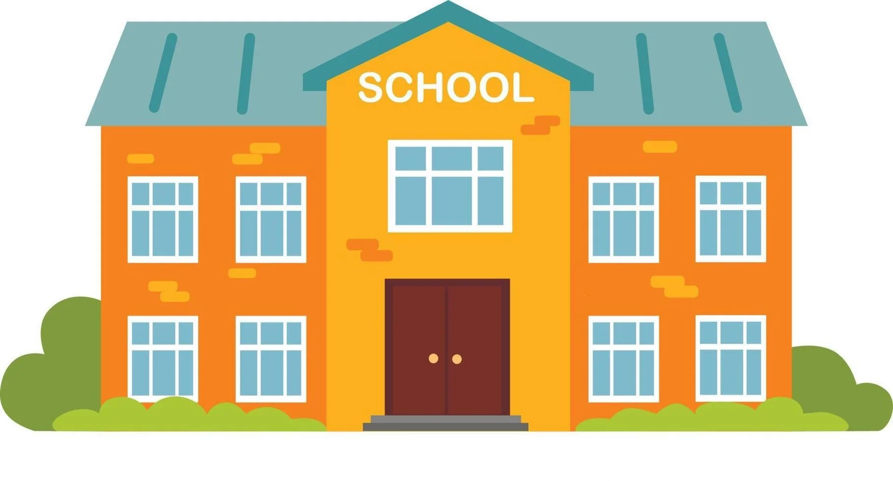 clipart picture of school building