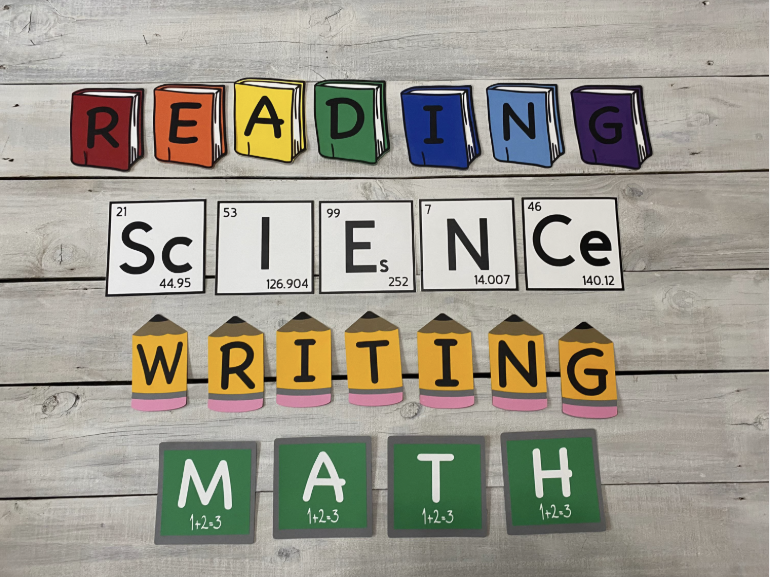 Reading, Science, Writing, Math