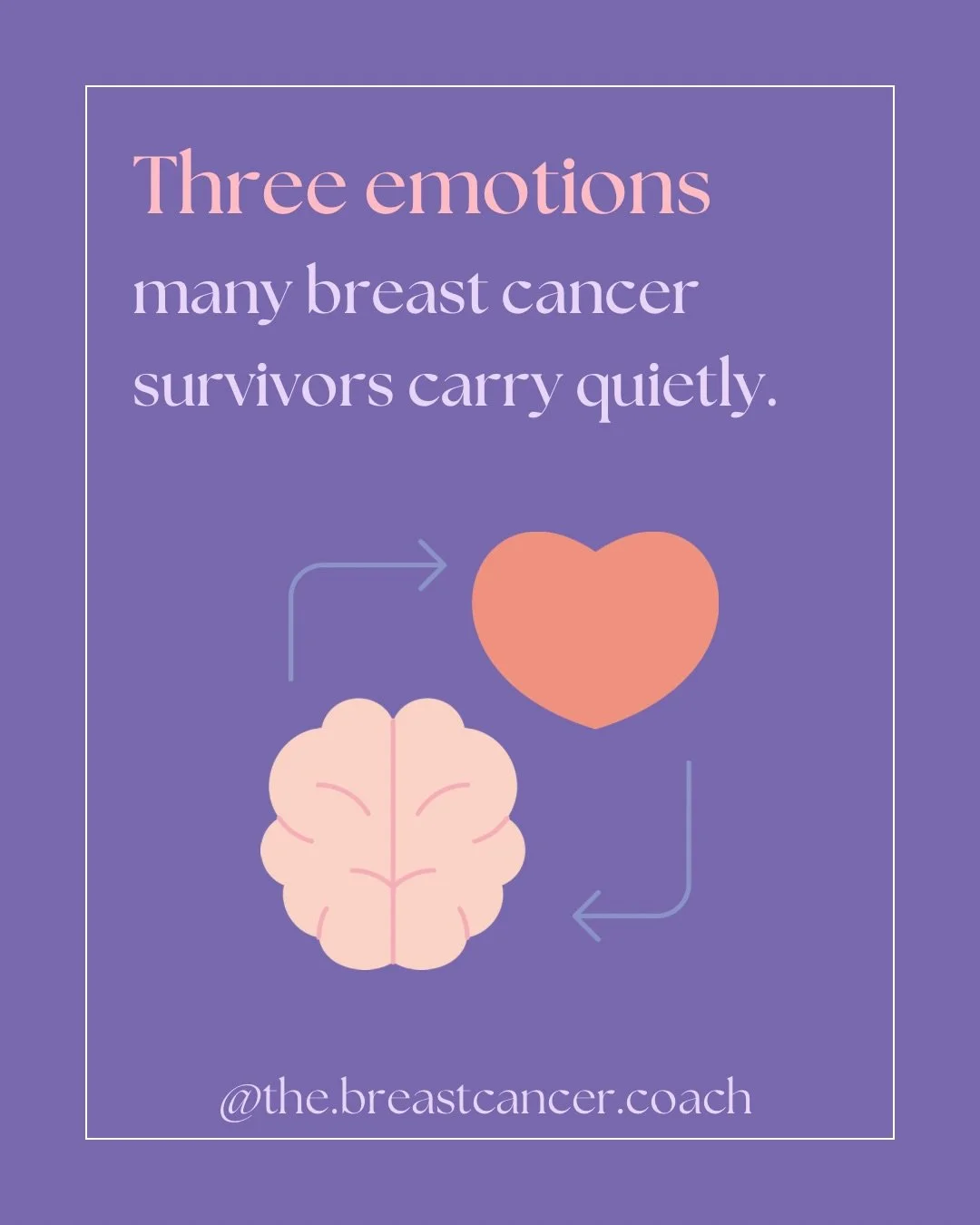 Breast cancer treatment may finish, but the emotional journey often continues.

Many women quietly carry feelings like fear of recurrence, survivor guilt or a sense of feeling lost.

These emotions are incredibly common, even if they aren&rsquo;t alw
