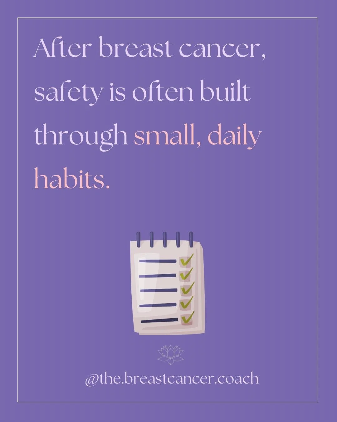 A breast cancer diagnosis is a shock to the body and mind. What often follows are months of uncertainty, emotional overwhelm and living in survival mode.

During this time, the nervous system is trying to cope with fear, unpredictability and constant