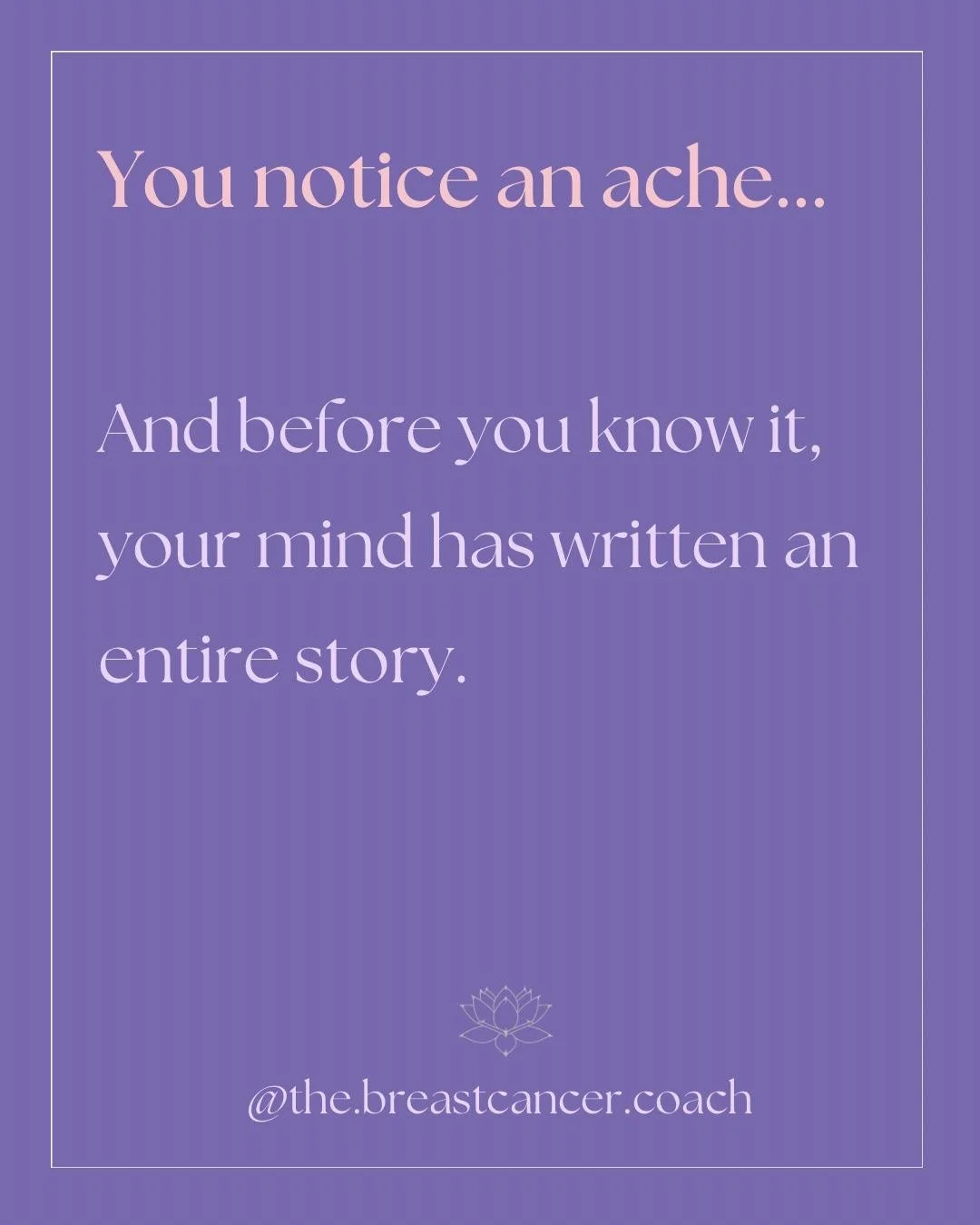 Fear of recurrence can have a huge impact on daily life, and it always deserves to be acknowledged with compassion.

Fear is your brain&rsquo;s way of trying to protect you. It remembers that something frightening has happened and wants to keep you s